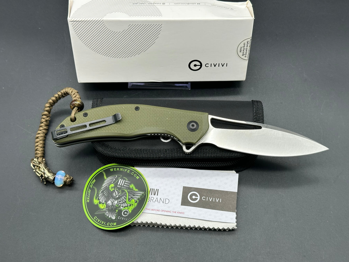 Civivi Vexer OD Green D2 plus lanyard