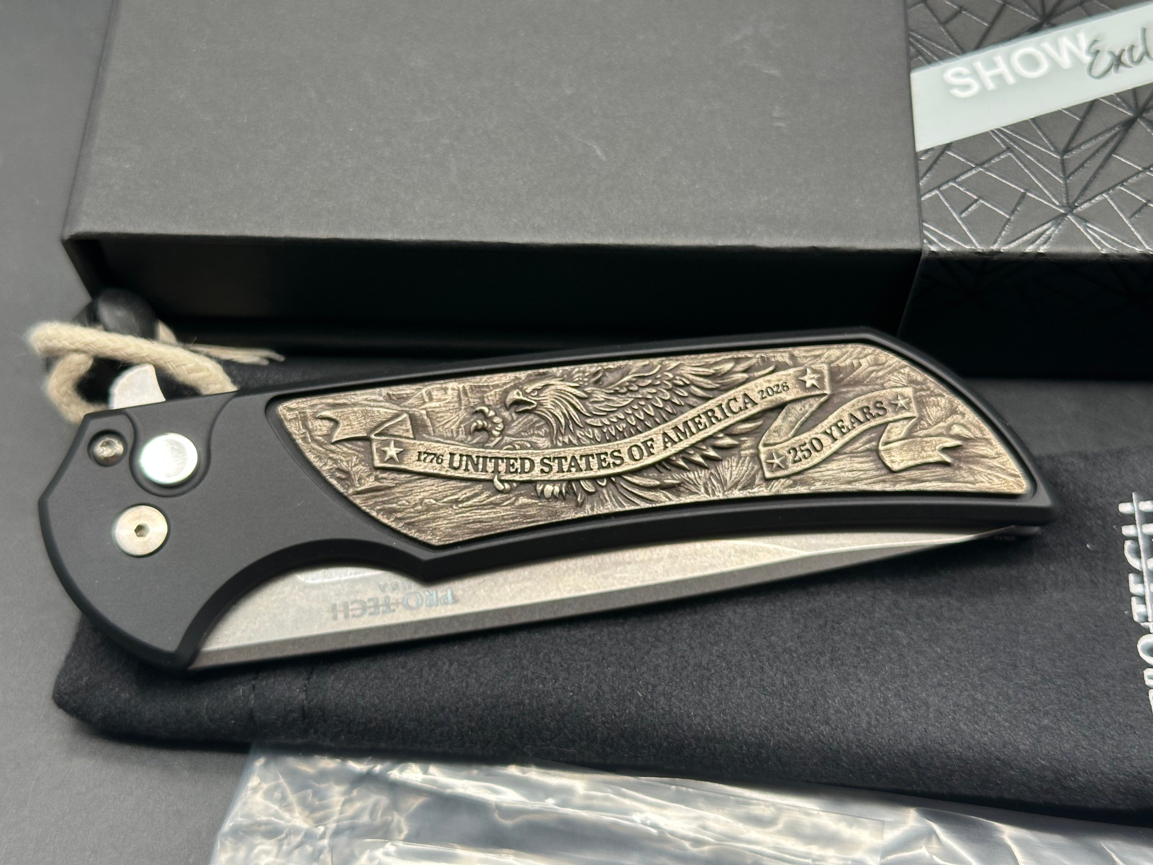 Protech Mordax Button Lock Flipper USA 250th - Magnacut Blade Show Atlanta 2026 Exclusive #5/100