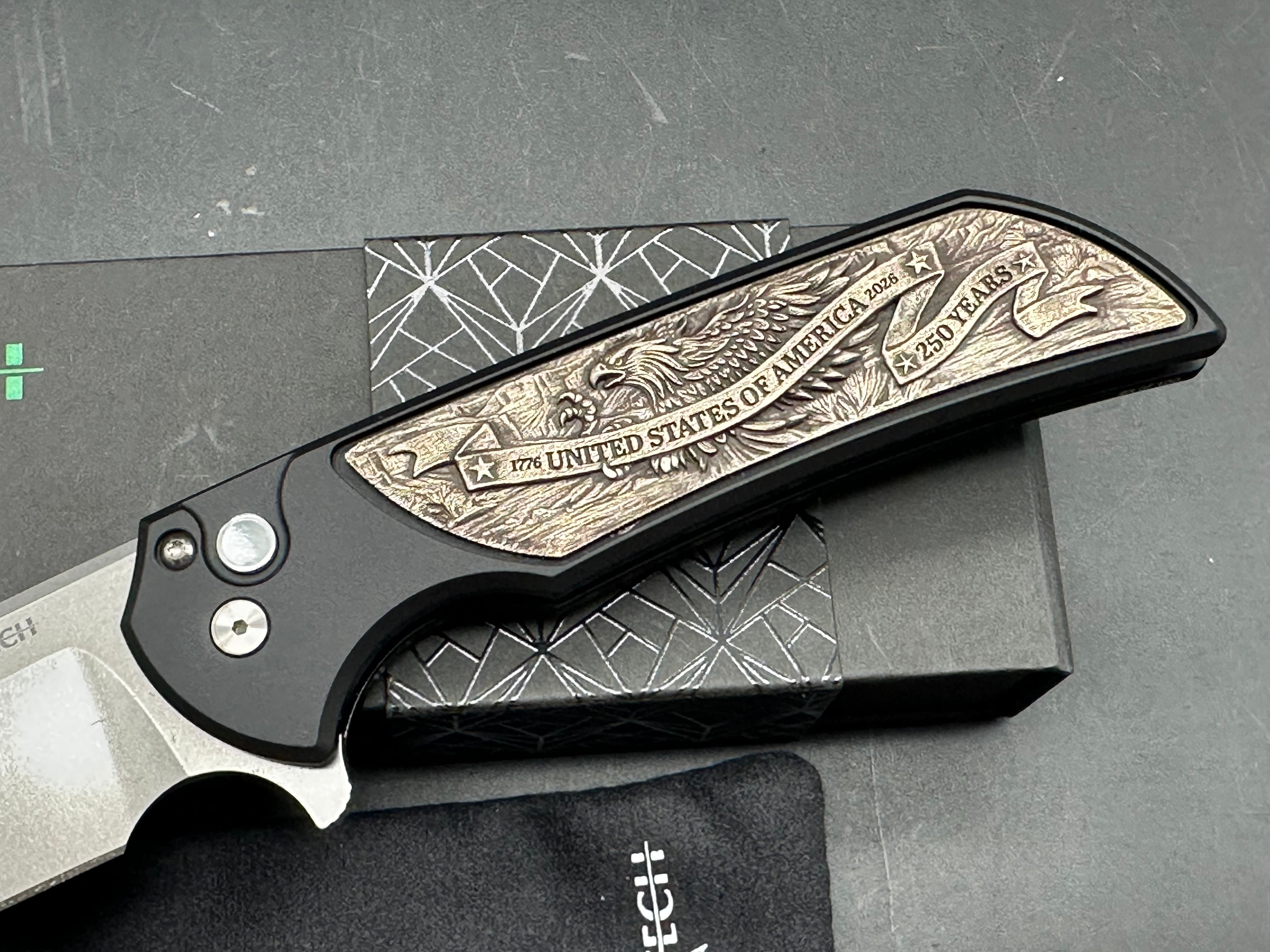 Protech Mordax Button Lock Flipper USA 250th - Magnacut Blade Show Atlanta 2026 Exclusive #5/100