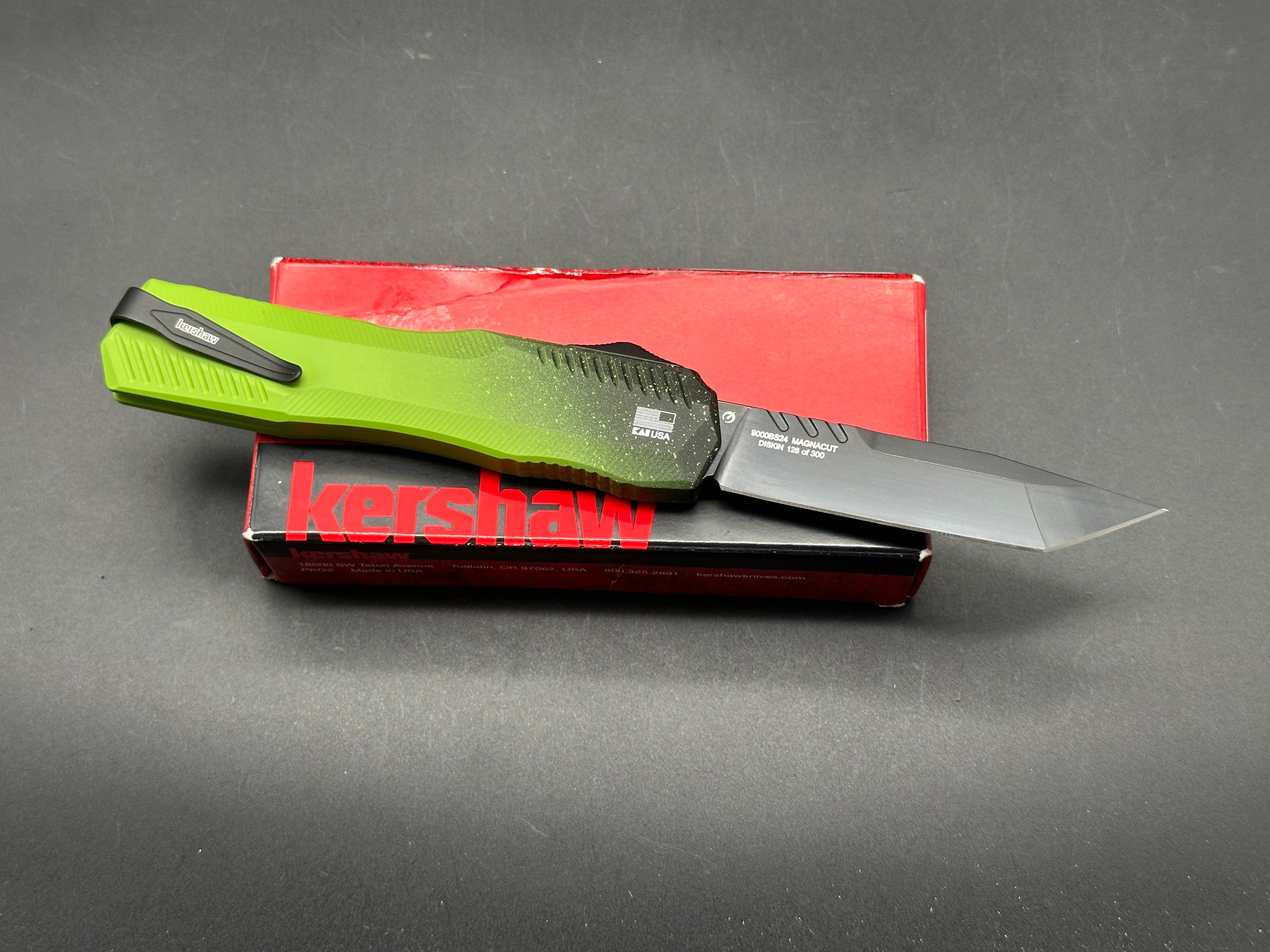 Kershaw livewire/ limited edition zombie cerakote from Blade Show Atlanta/ magnacut blade