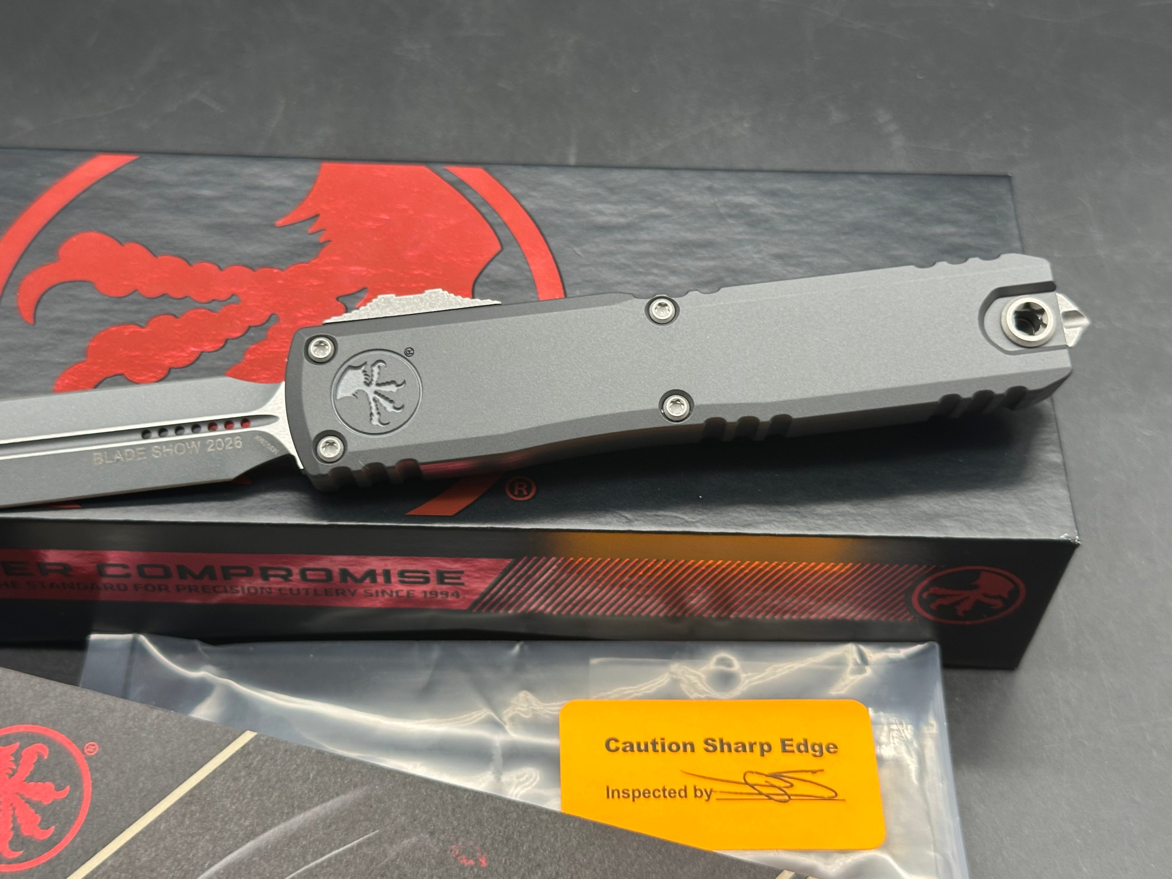 Microtech Ultratech Gen IV Blade Show special M390 blade