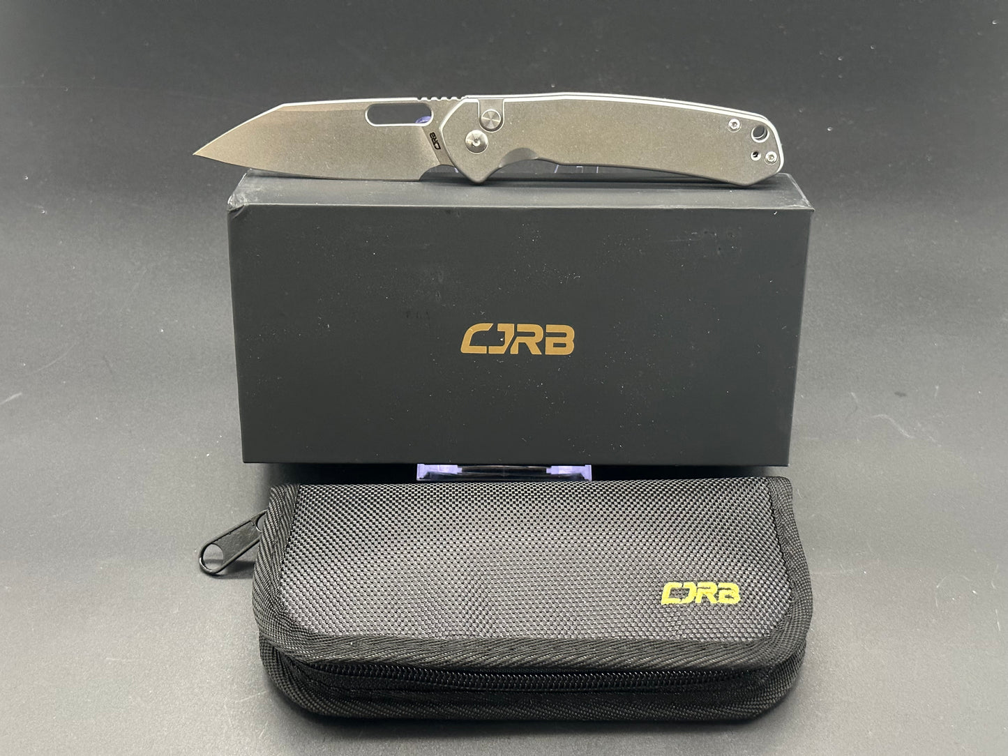 CJRB Pyrite Wharncliffe Steel handle