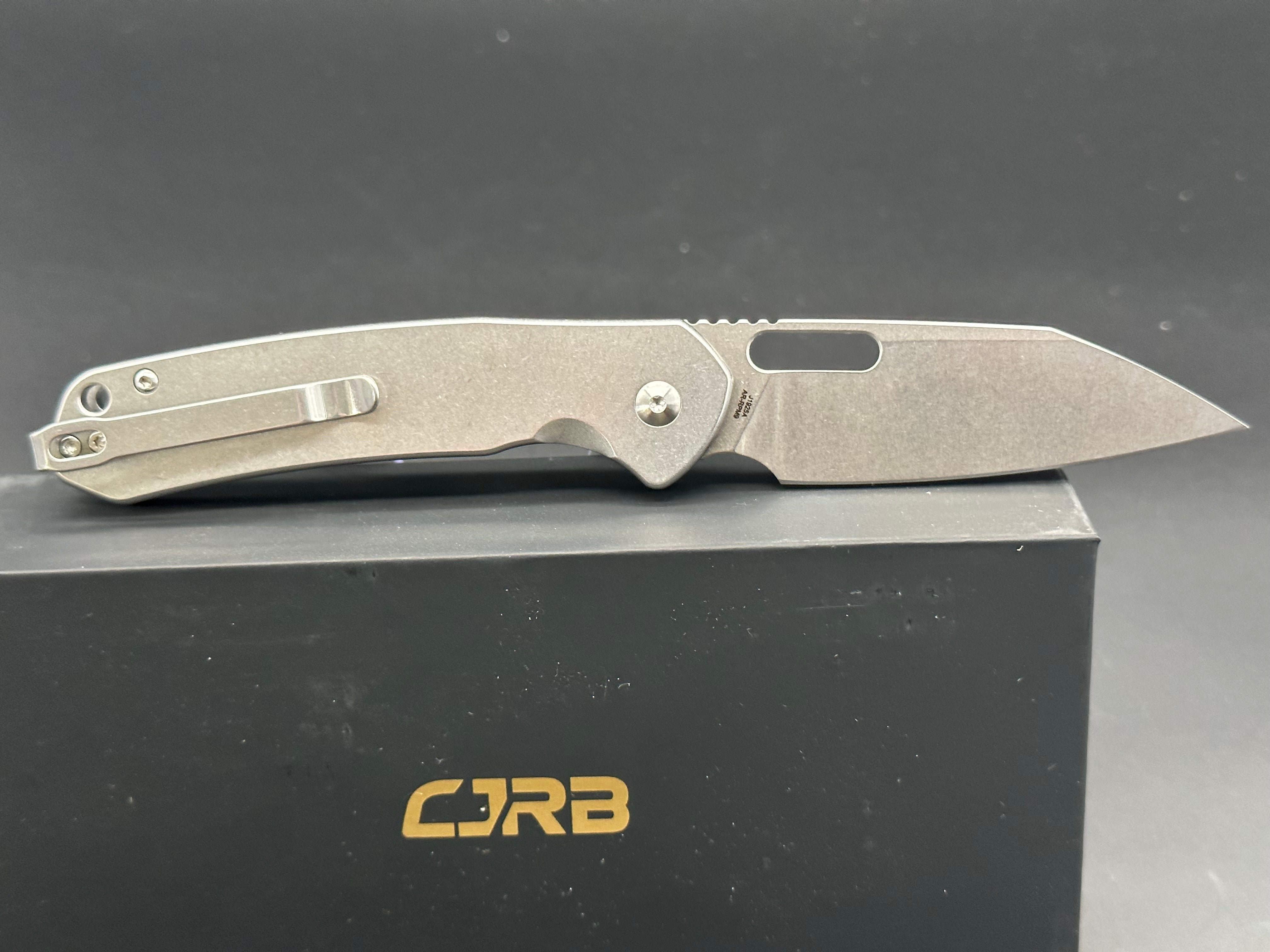 CJRB Pyrite Wharncliffe Steel handle