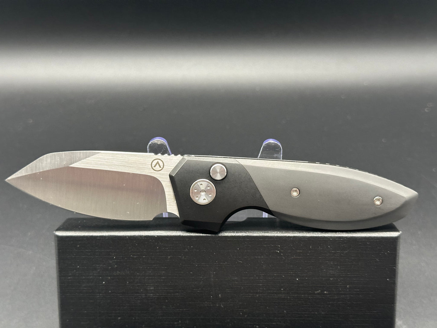 Alliance Designs Mini Slim Pickins Satin Elmax blade Zirconium scales and back spacer