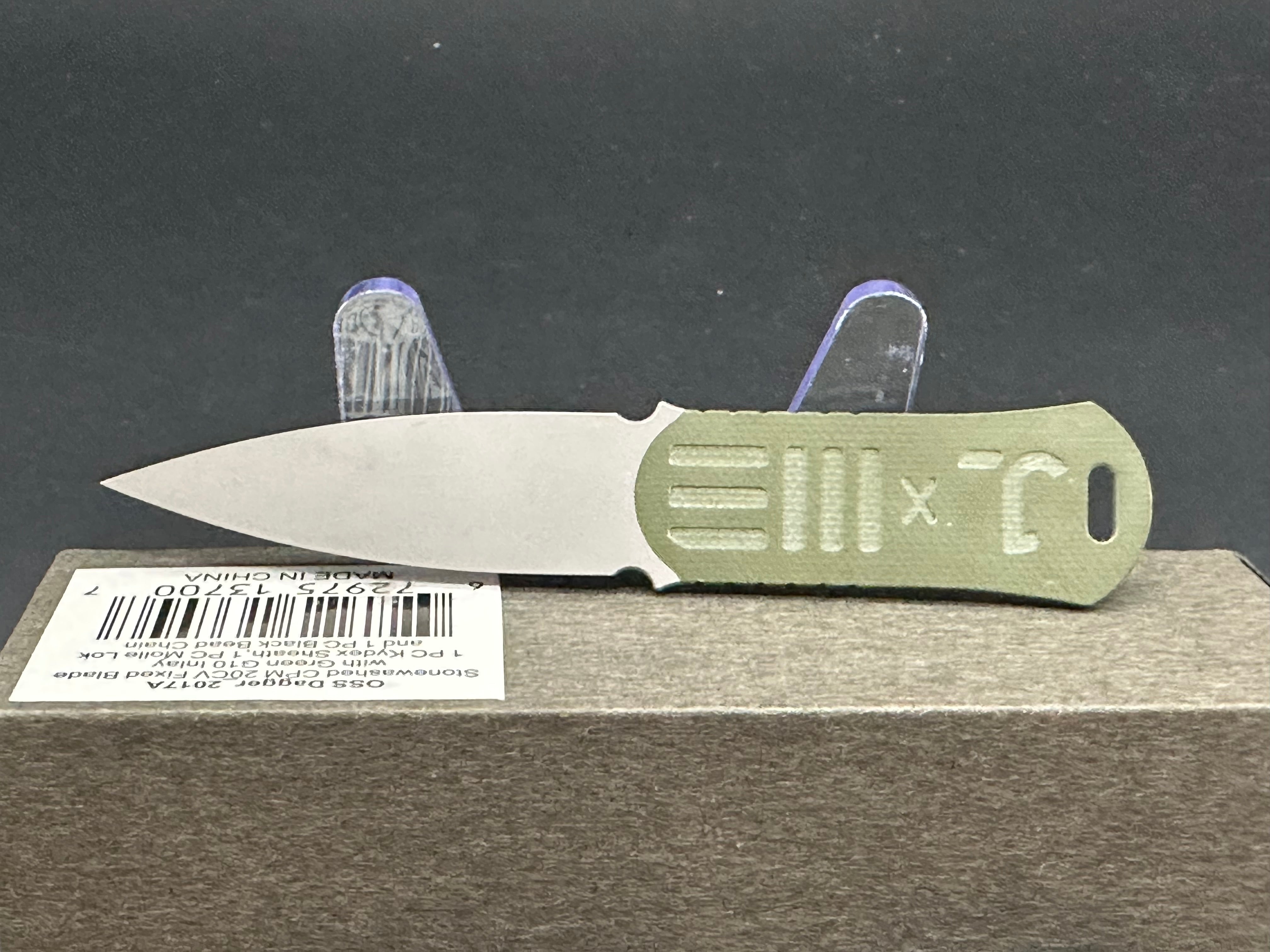 WE OSS dagger OD green G10