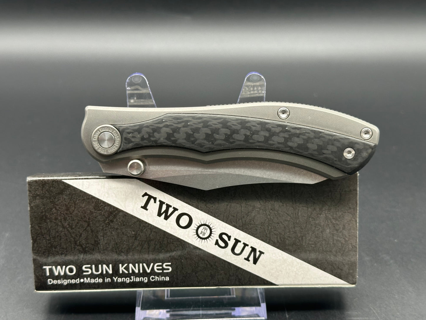 Twosun TS311 Nightmorning Design titanium/CF handle w/14c28n