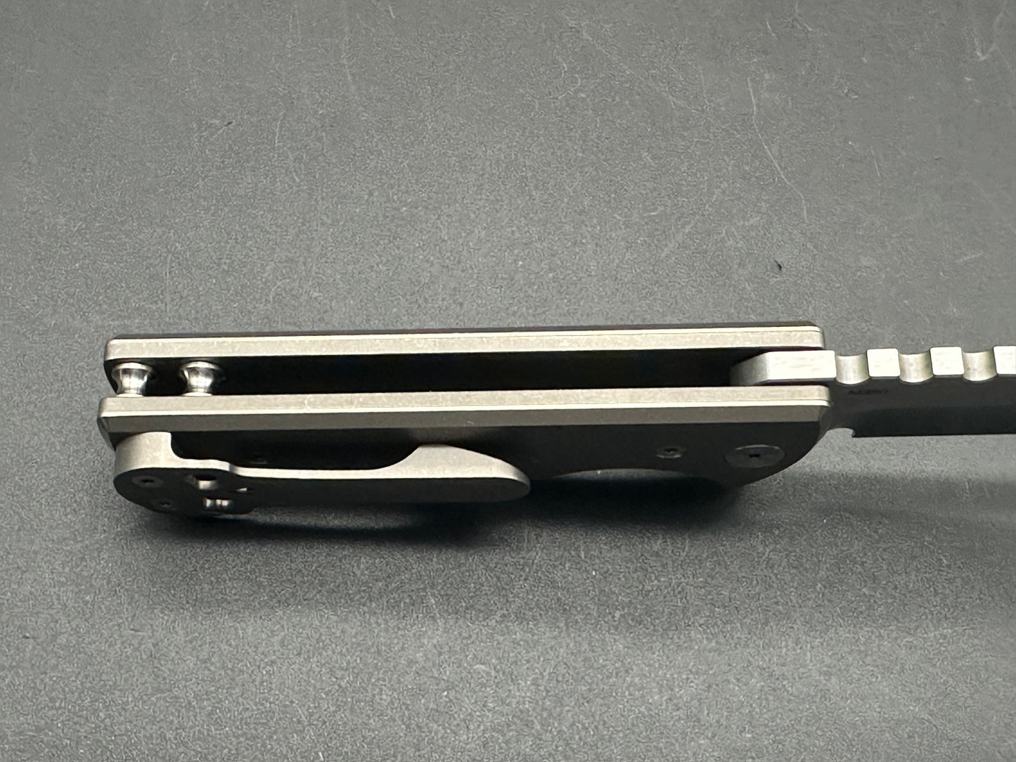 Chaves T.A.K. Liner Lock Knife Drop Point Titanium (2.75" Satin M390)