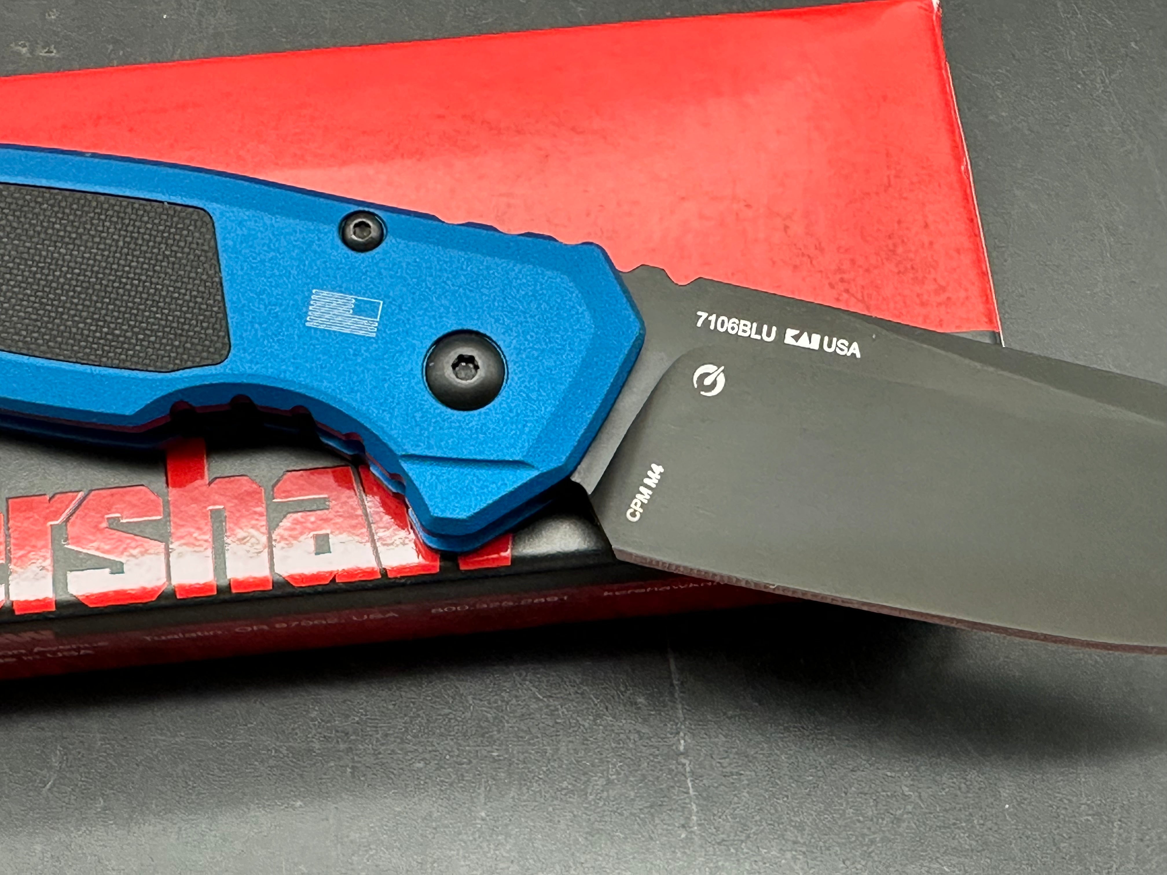 Kershaw Launch 21 Blue Aluminum Handles CPM M4