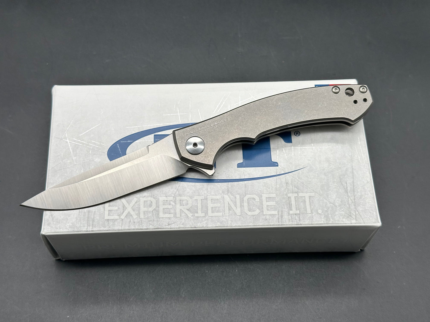 ZERO TOLERANCE 0450 SINKEVICH FLIPPER TITANIUM HANDLE