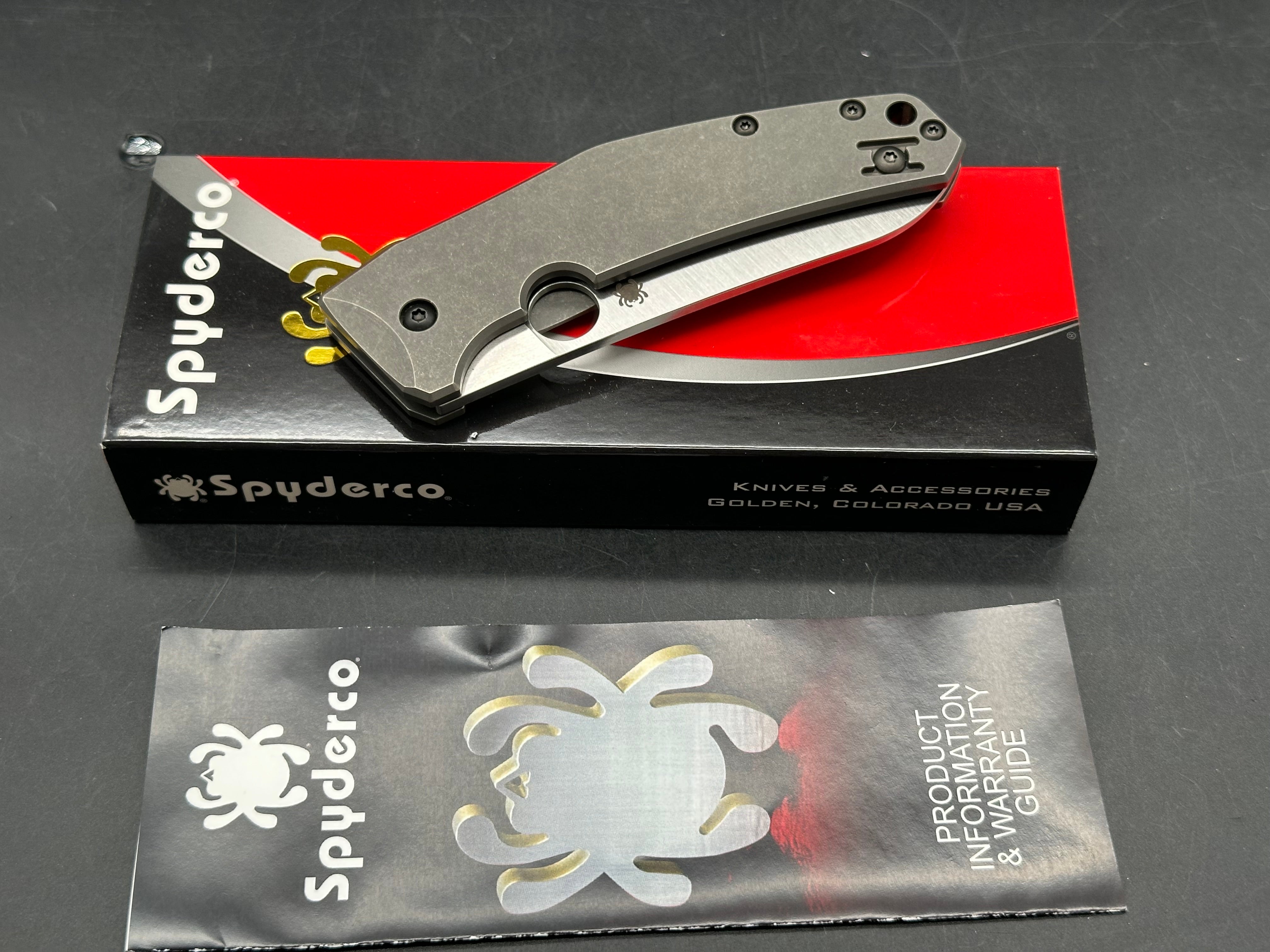 Spyderco Spydiechef titanium w/LC200N blade