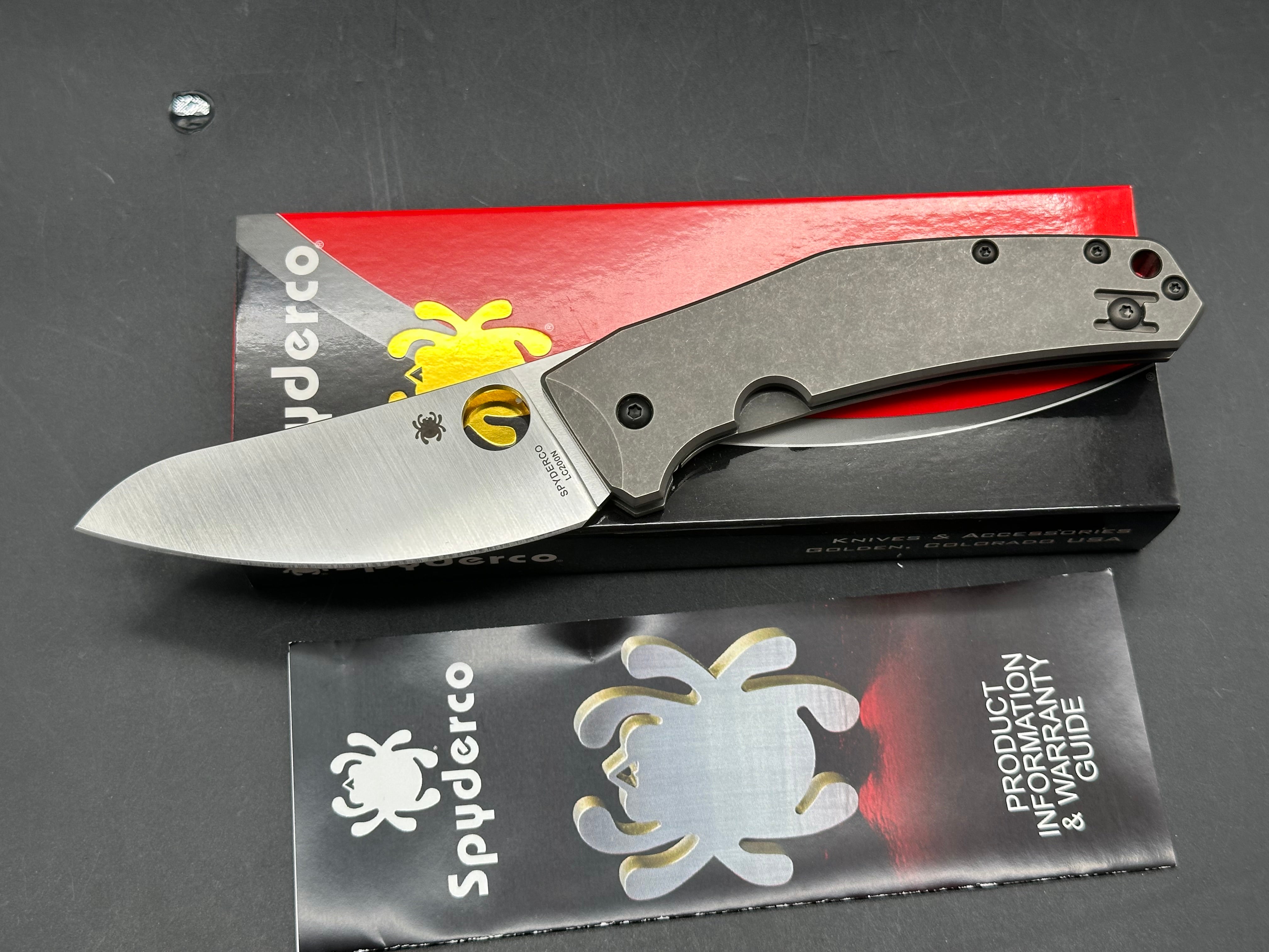 Spyderco Spydiechef titanium w/LC200N blade