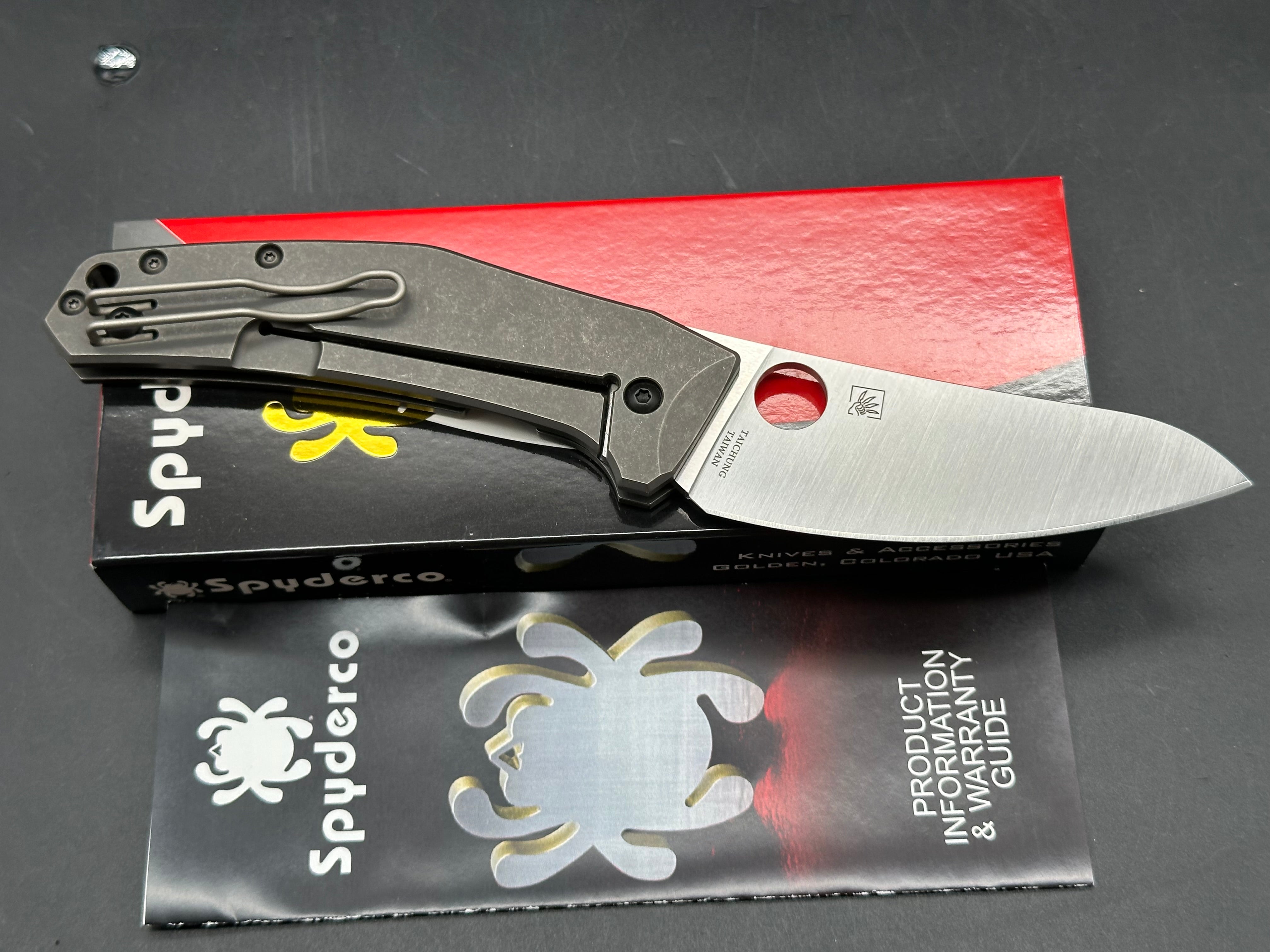 Spyderco Spydiechef titanium w/LC200N blade