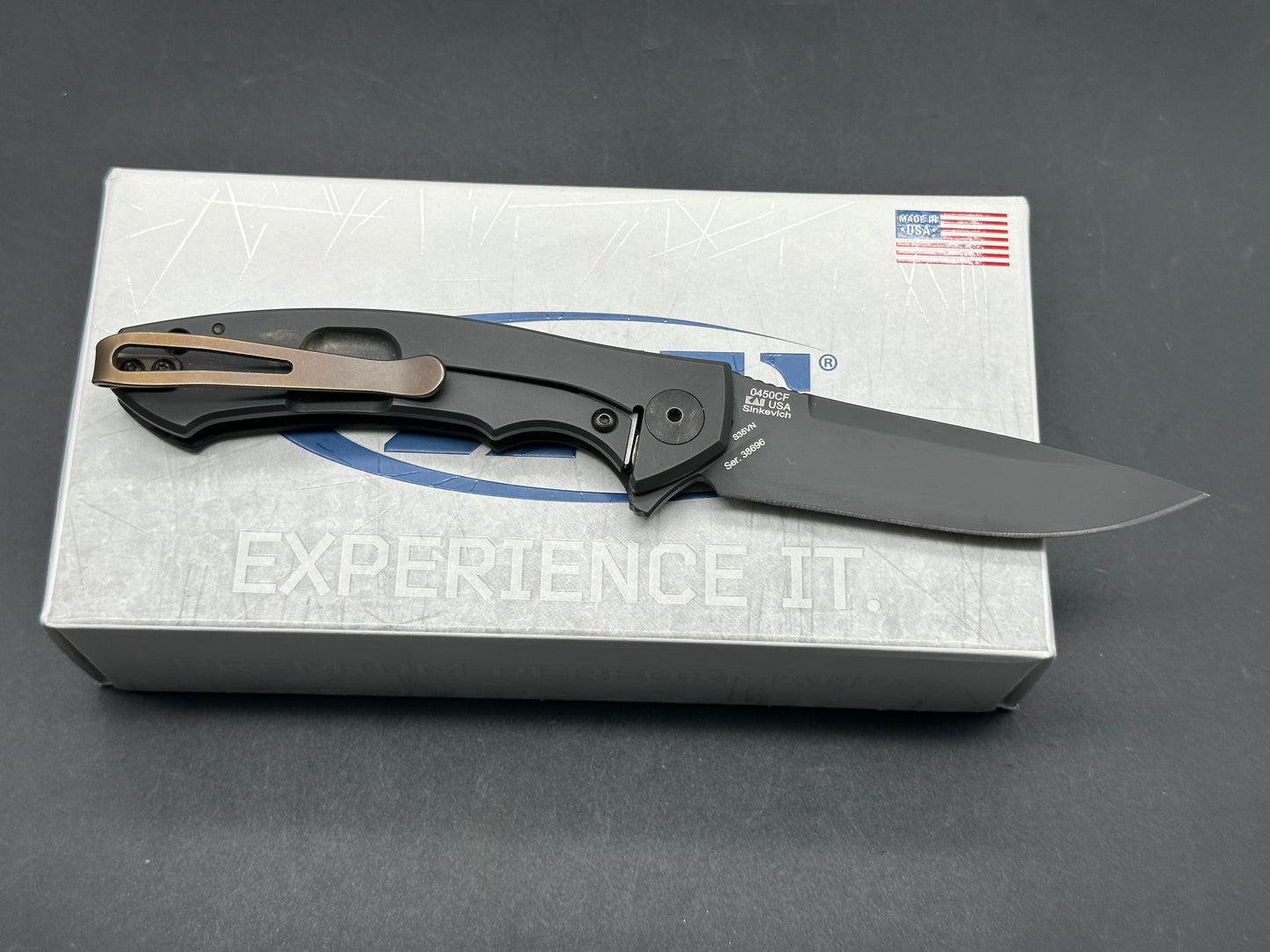 Zero Tolerance Sinkevich 0450CF Flipper Knife Carbon Fiber (3.25" Black)