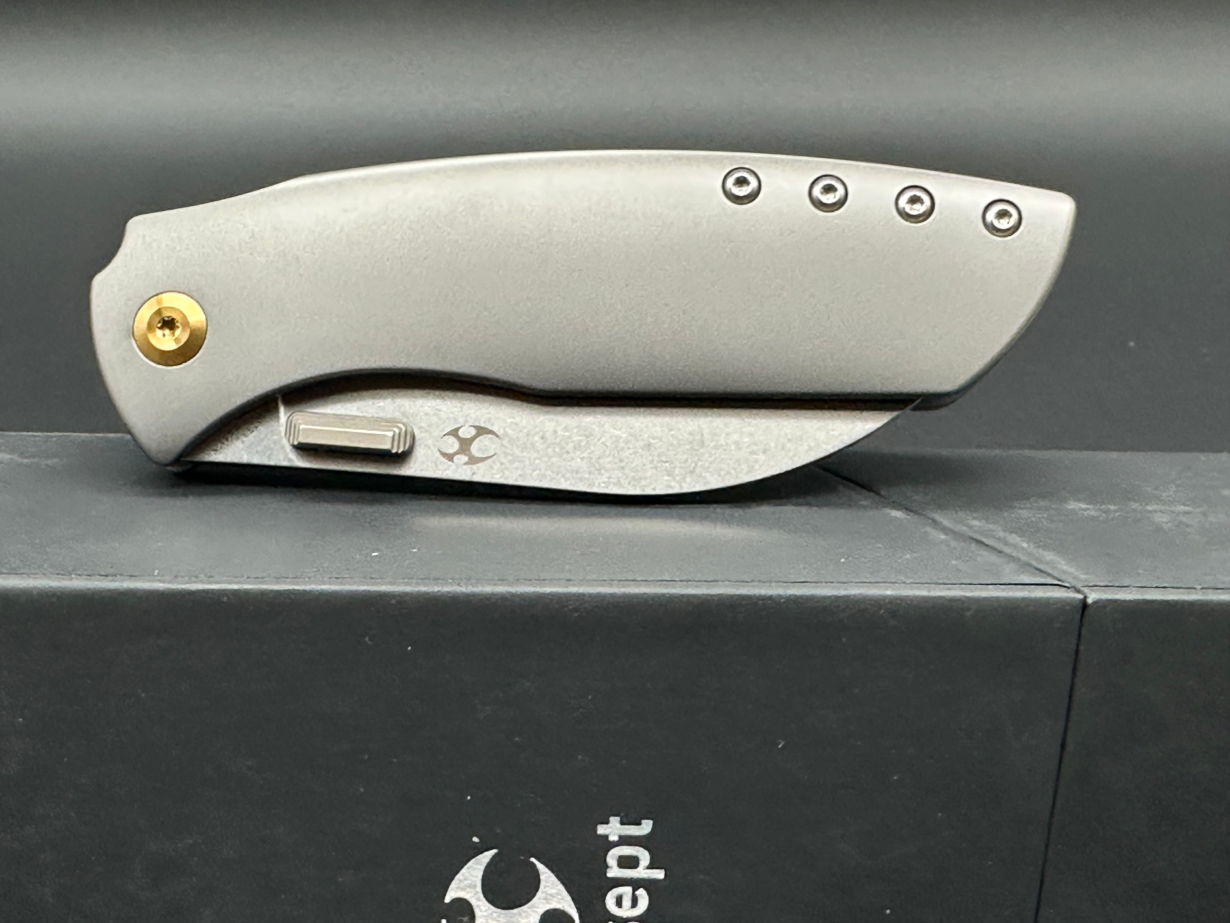 Kansept Convict titanium handle w/S35VN blade