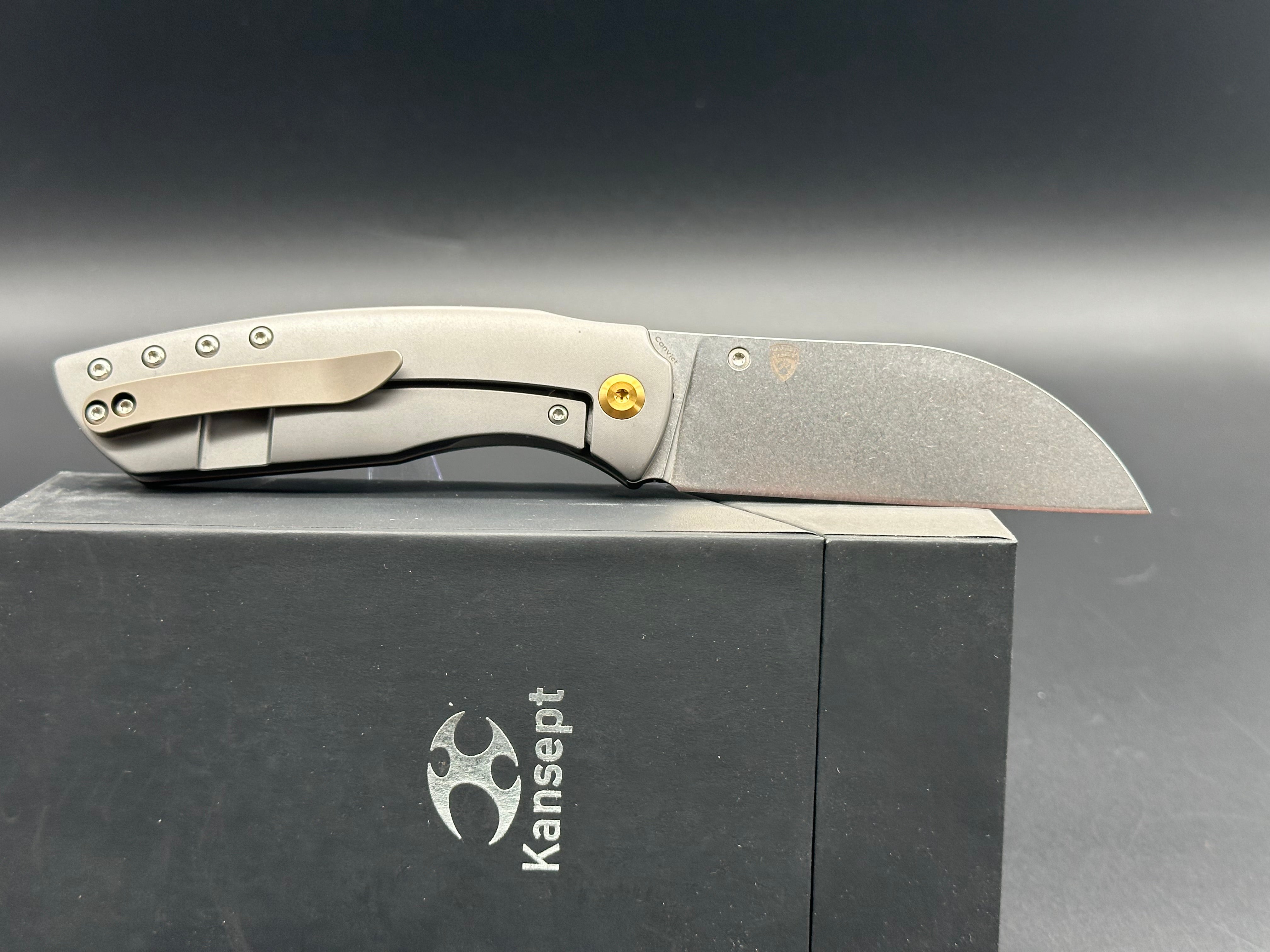 Kansept Convict titanium handle w/S35VN blade