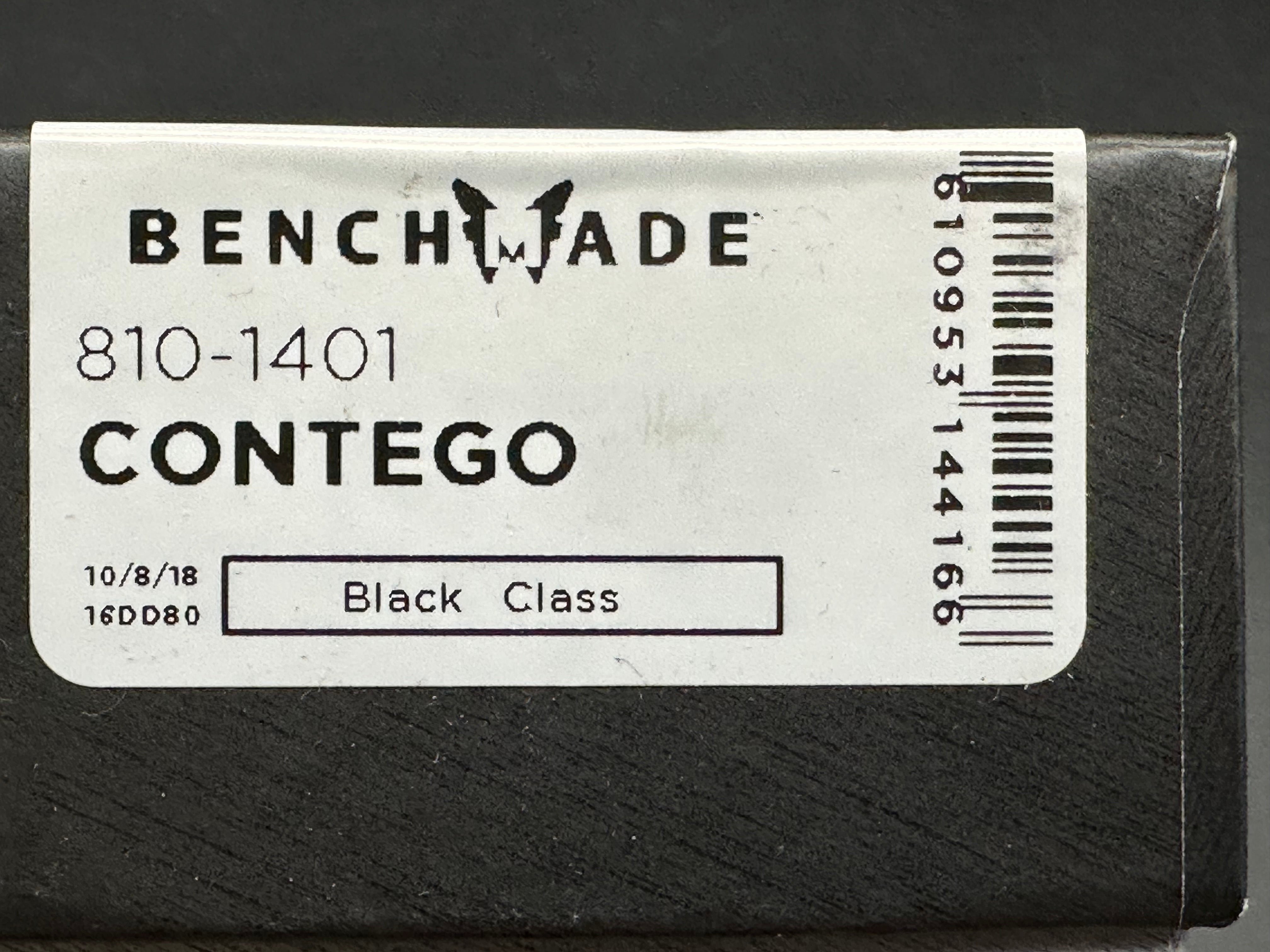 Benchmade Contego (Knifeworks Exclusive) blue/black G10 handles w/M390 blade