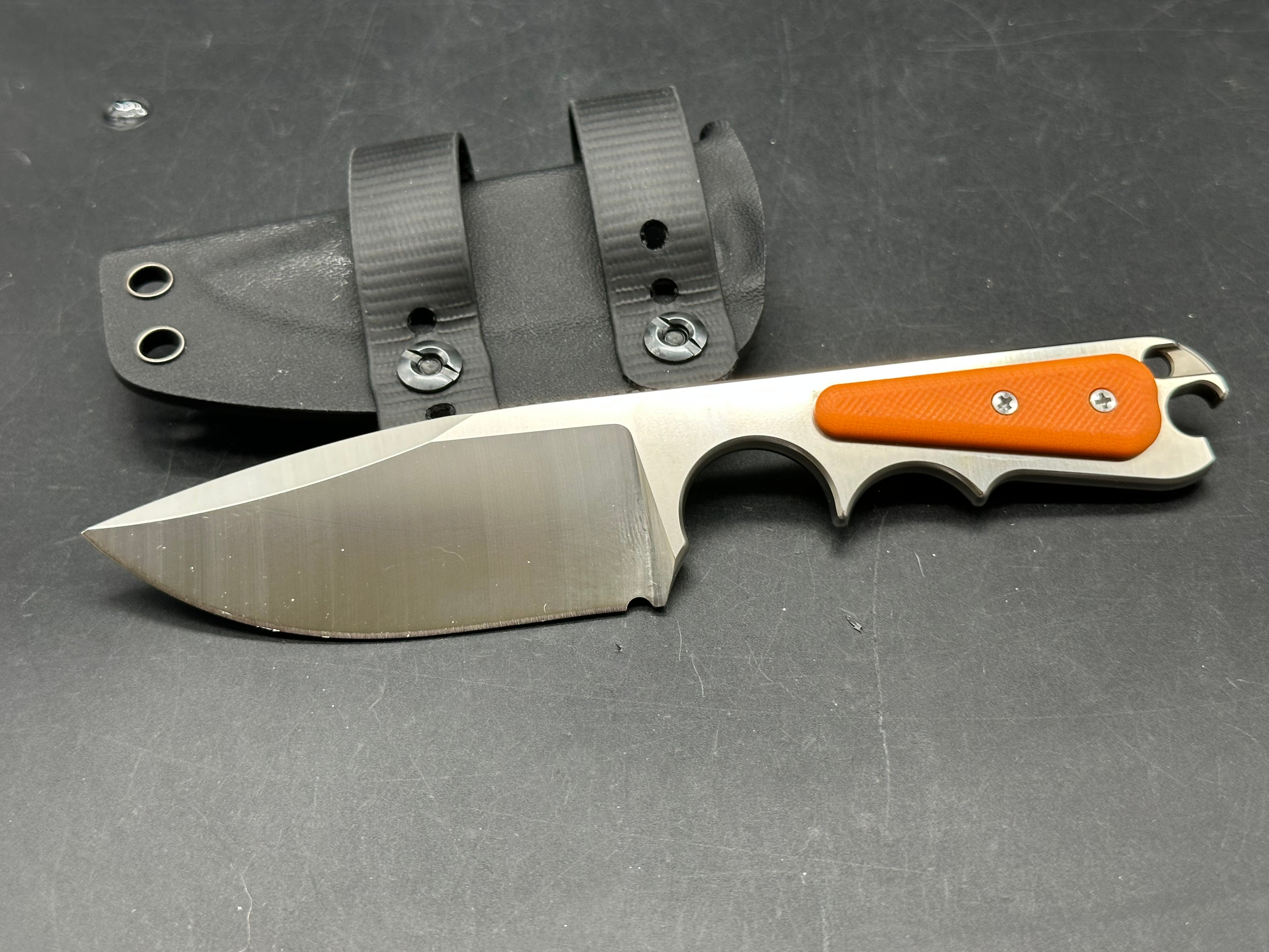 PMP Pitbull/g 10 handle/ D2 satin blade