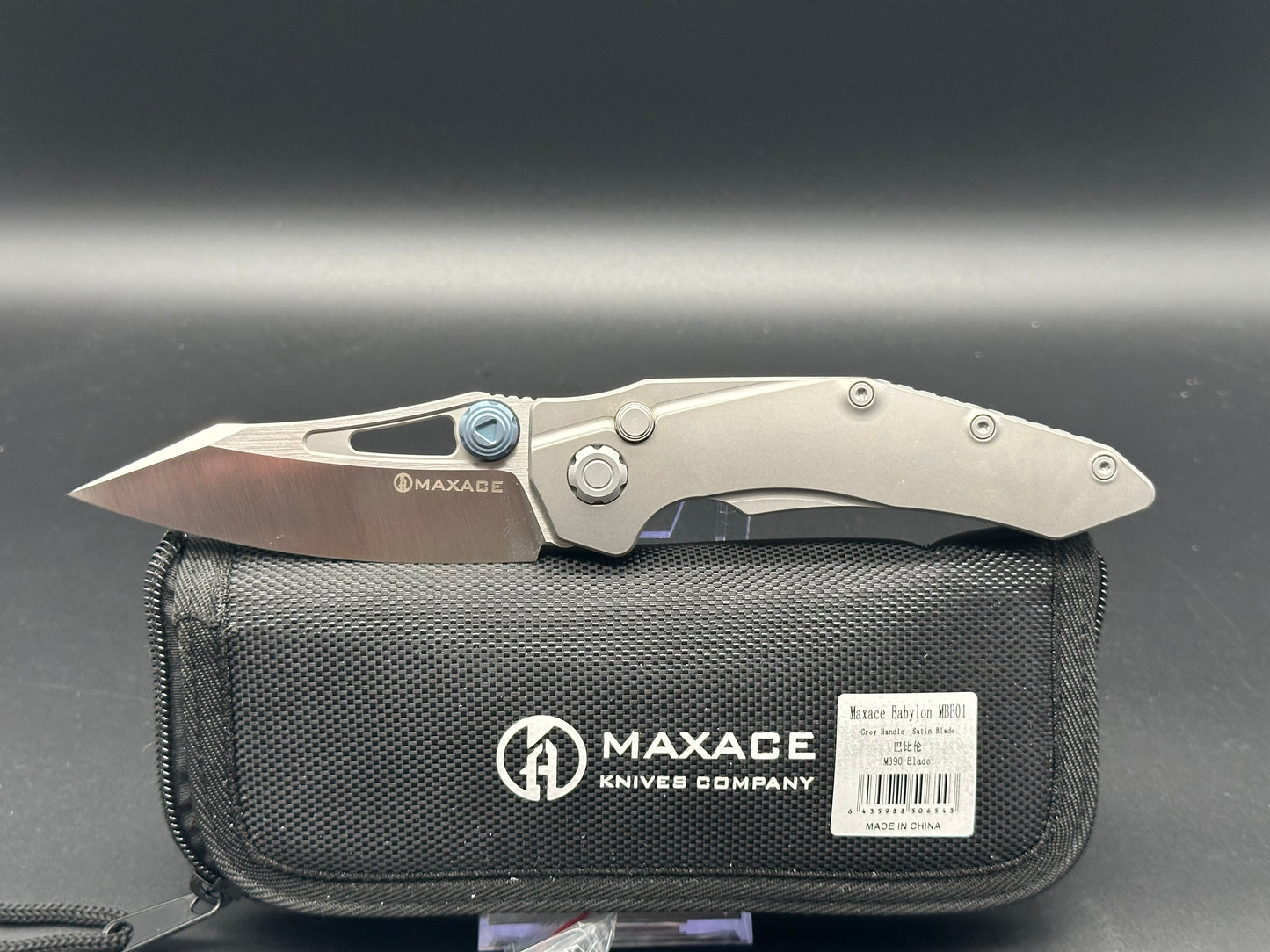 Maxace MBB01 "Babylon" , M390 Satin, gray TI