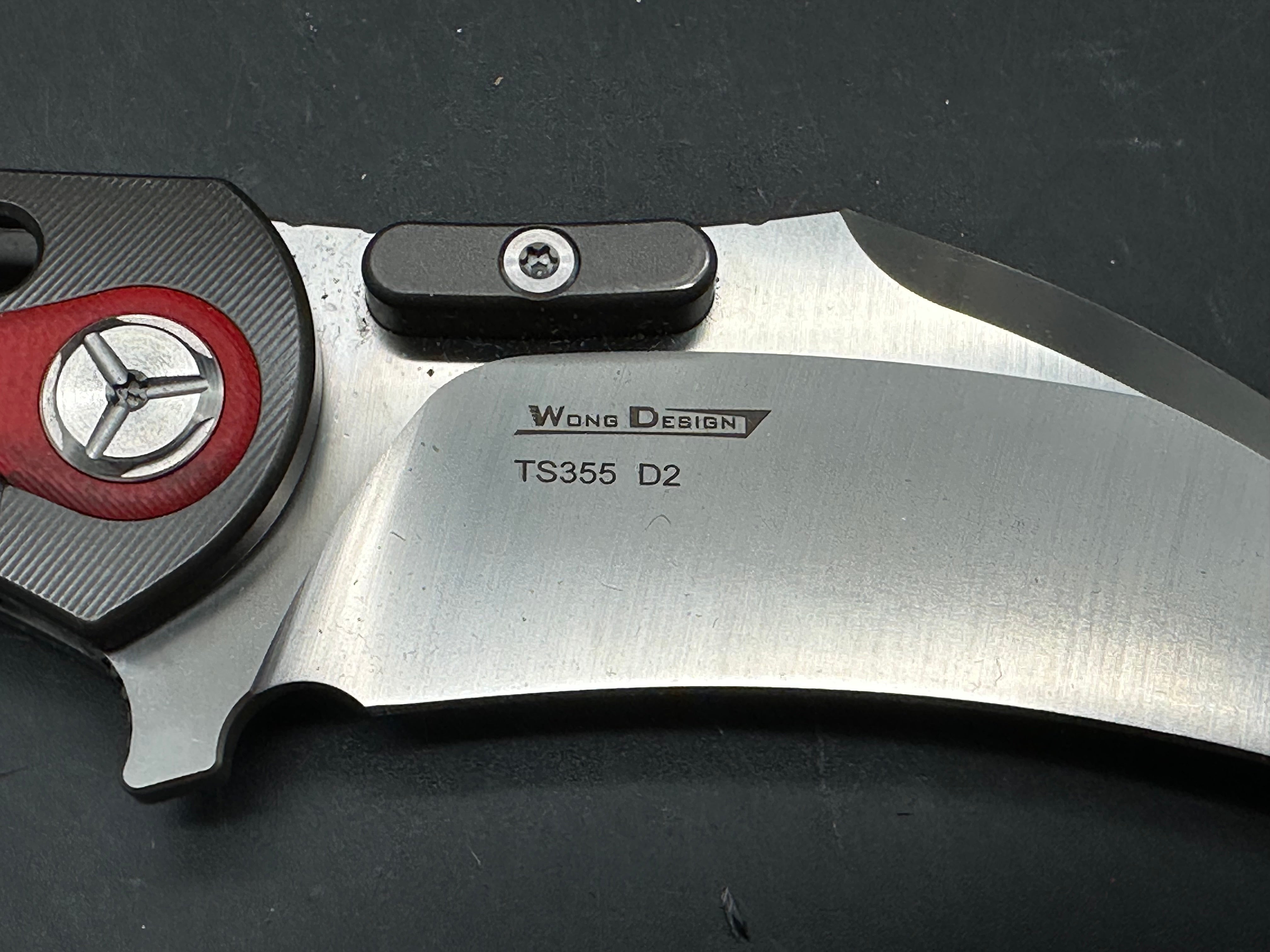 Two Sun TS 355/ Wong Design/D2 satin blade/titanium and g10 handle