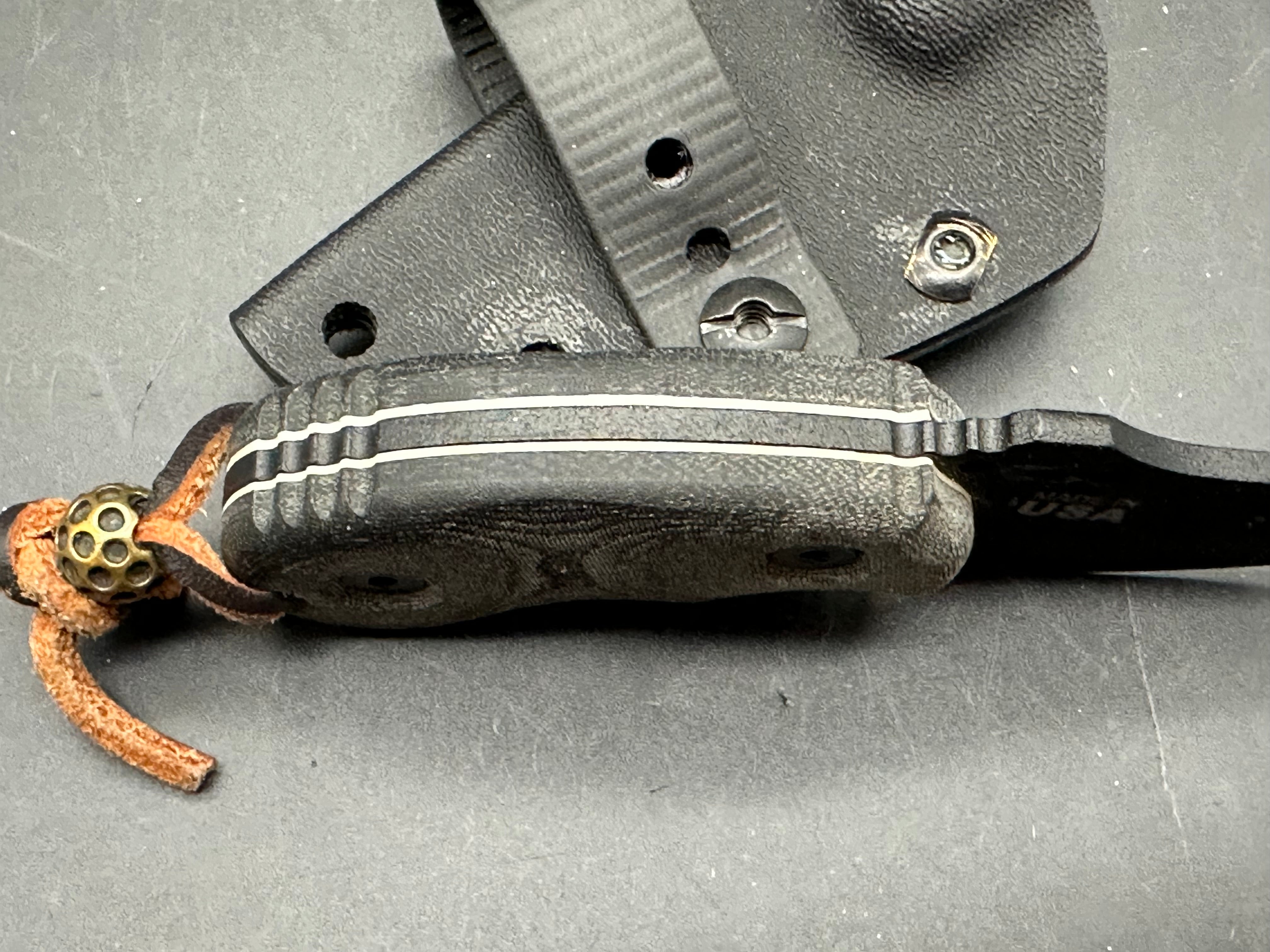Tops Knives Wolf Pup/ 1095 steel/micarta handle