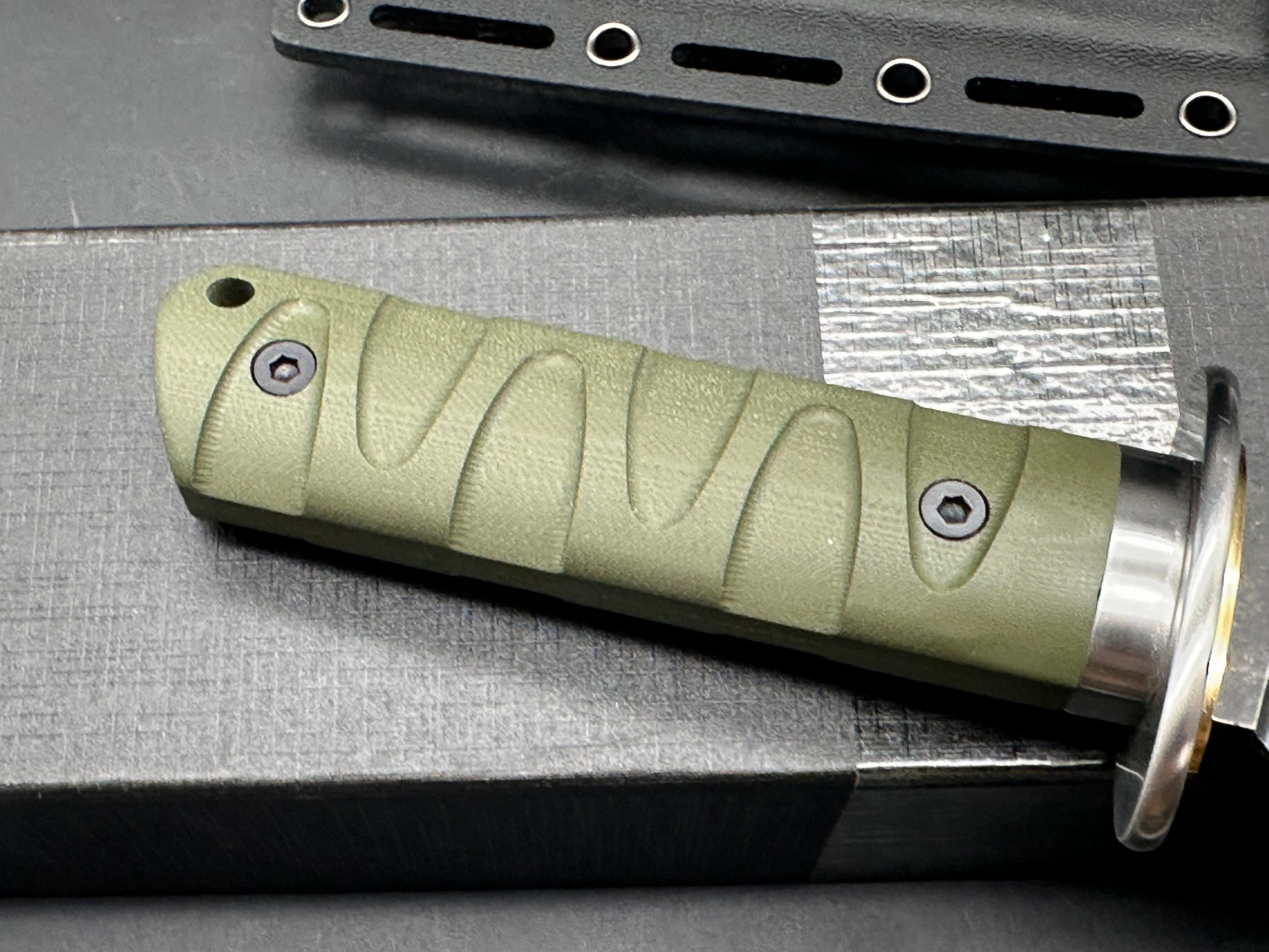 Sitivien ST29 Fixed Blade Knife, AUS-10 Steel Blade G10 Handle Full Tang Bowie Knife