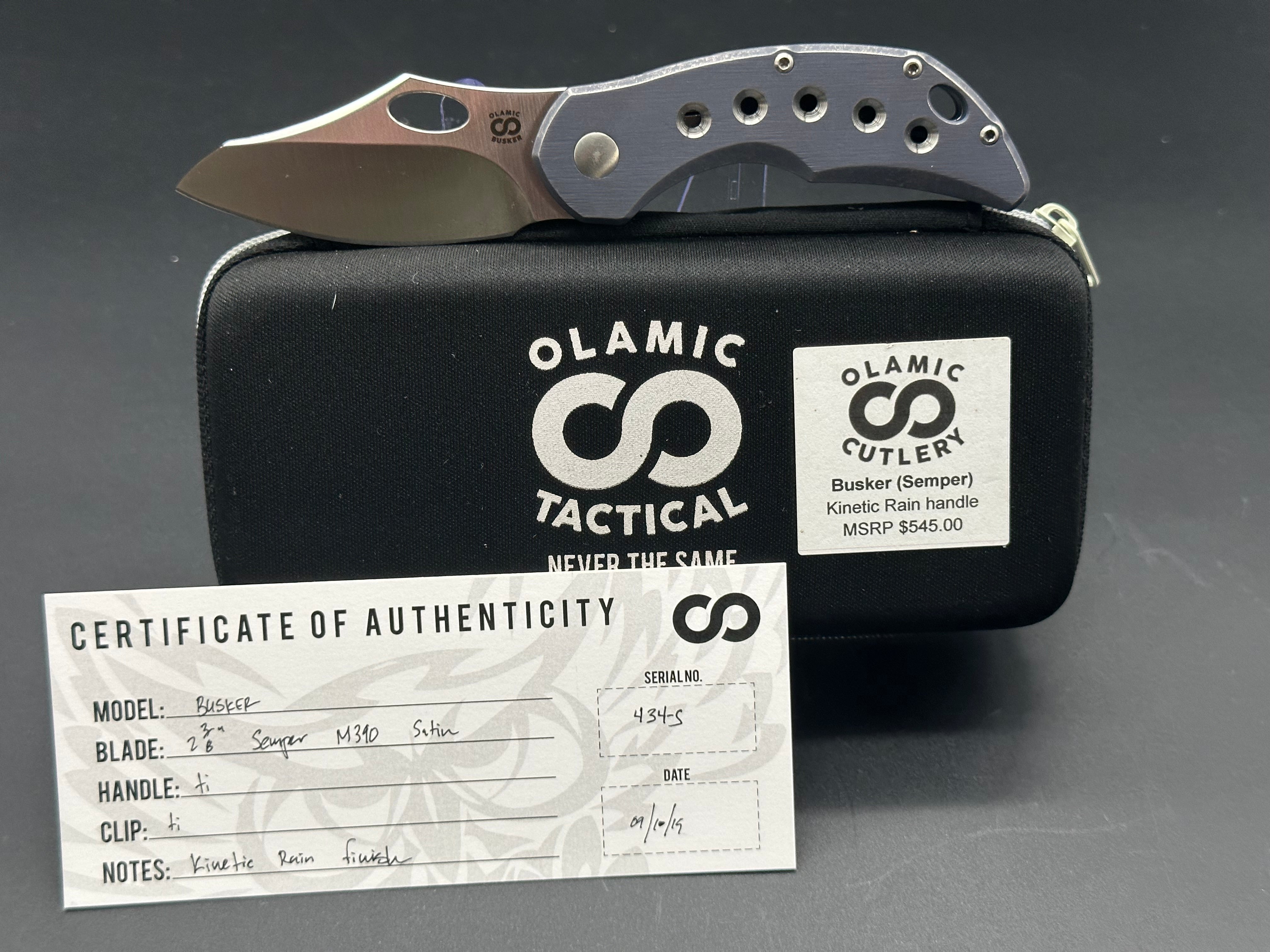 Olamic Busker blue titanium