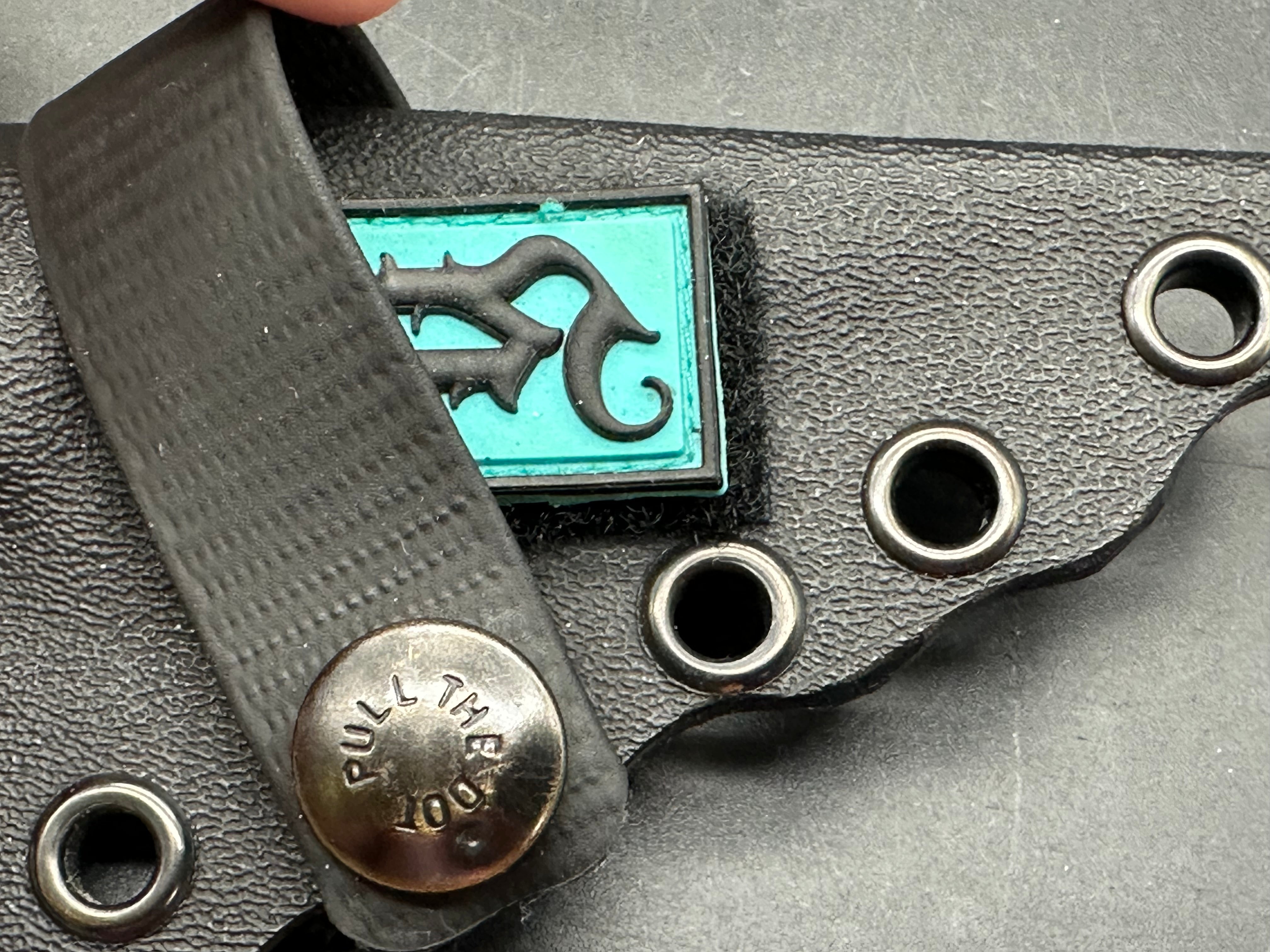 Jason Grant(@brassbrigade) custom/ultem scales with black liners/5 and 3/4 inches overall length