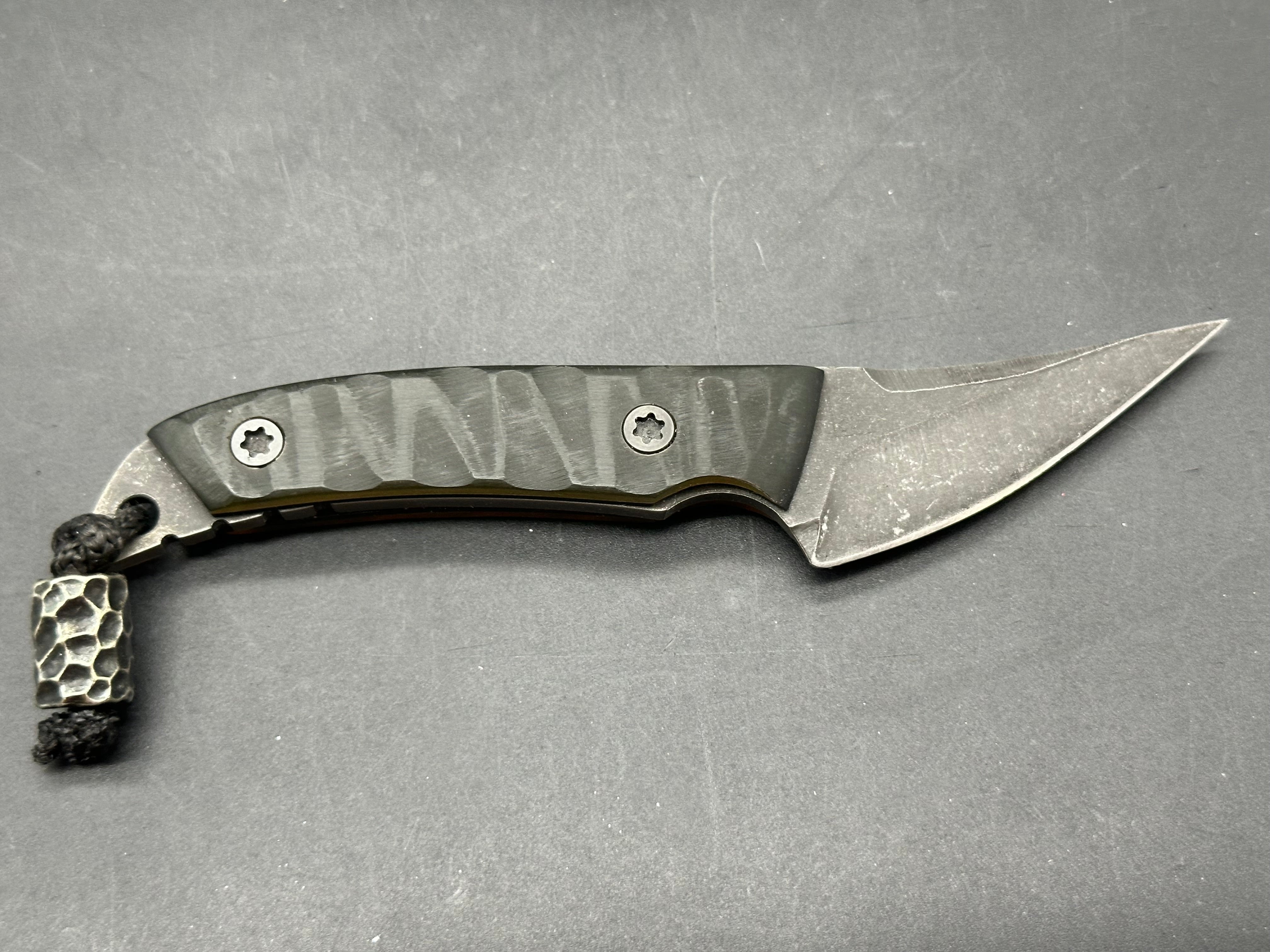 Jason Grant(@brassbrigade) custom/ultem scales with black liners/5 and 3/4 inches overall length