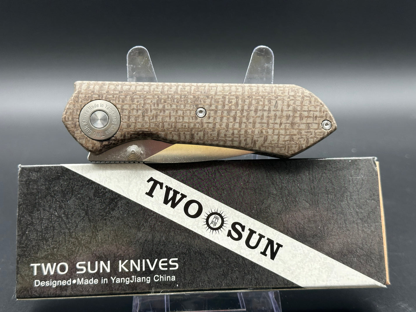 Twosun TS334 micarta scales 14c28n – LuvThemKnives