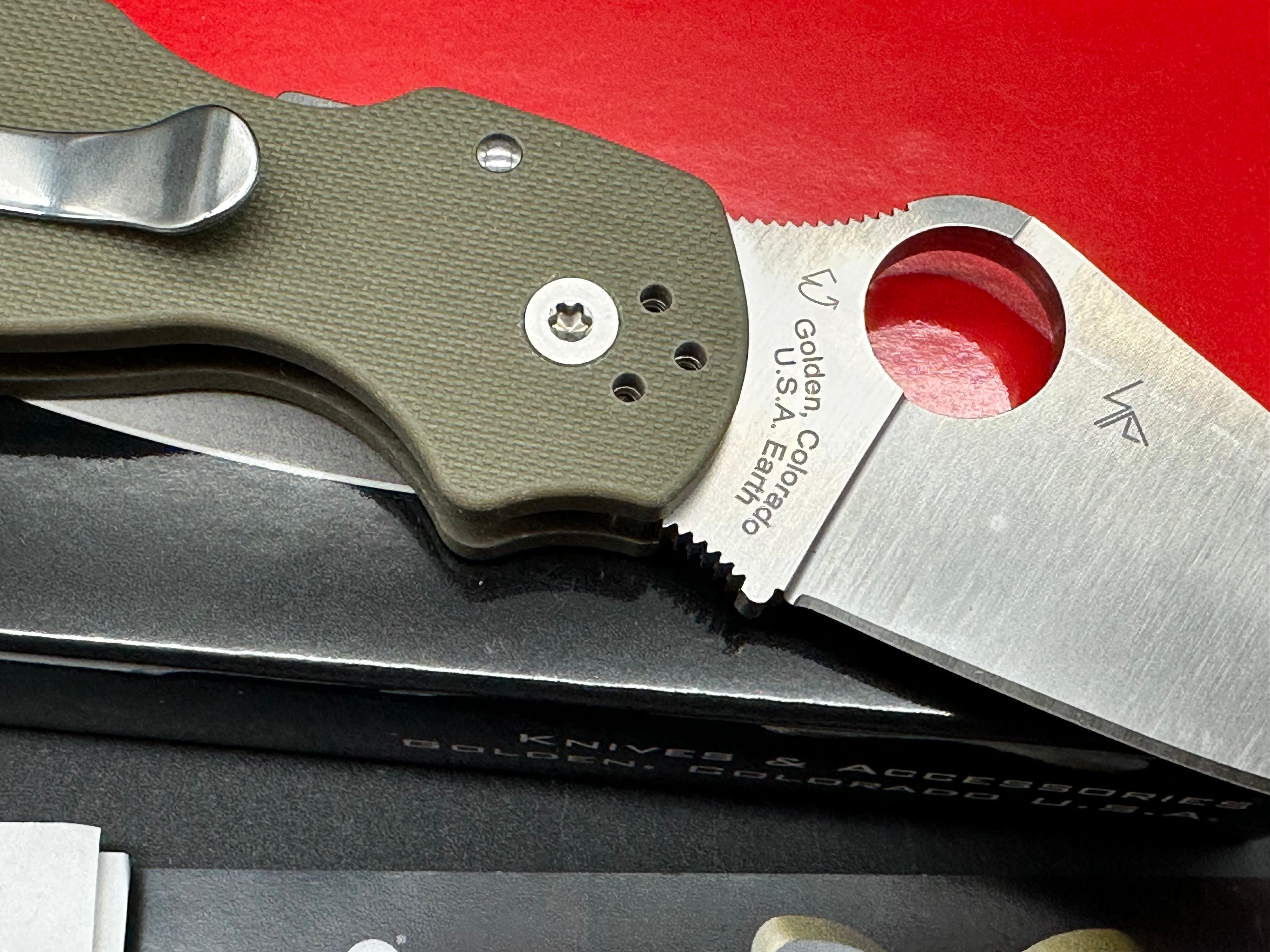 Spyderco Para 3 (Bento Box Exclusive), 2.93" Bohler K390 Blade with Ranger Green G10 Scales