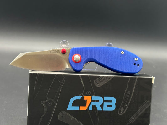 CJRB Swaggs Maileah Liner Lock Knife Blue G-10