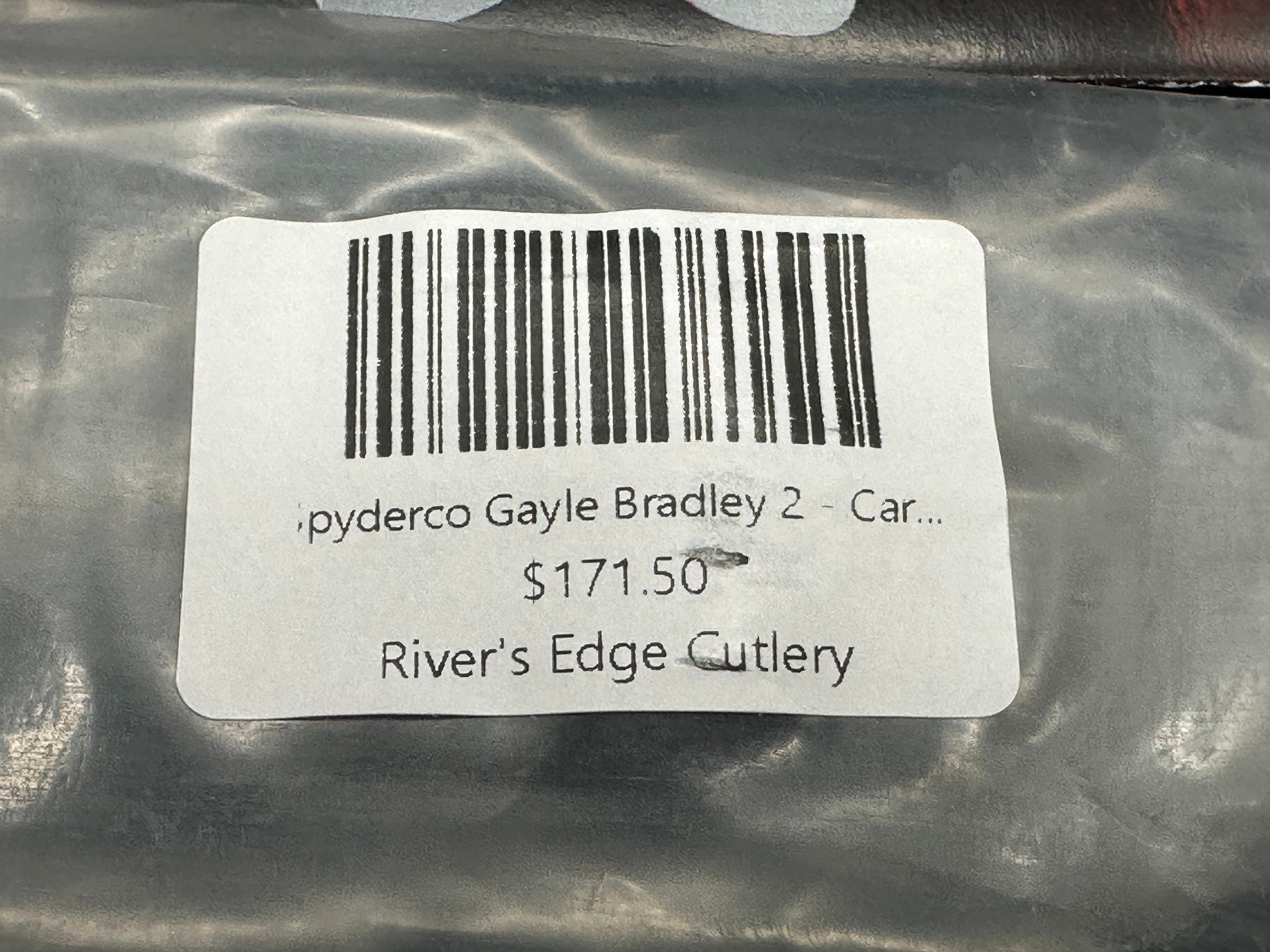 Spyderco Gail Bradley 2, gold dark matter scales Plus original scales