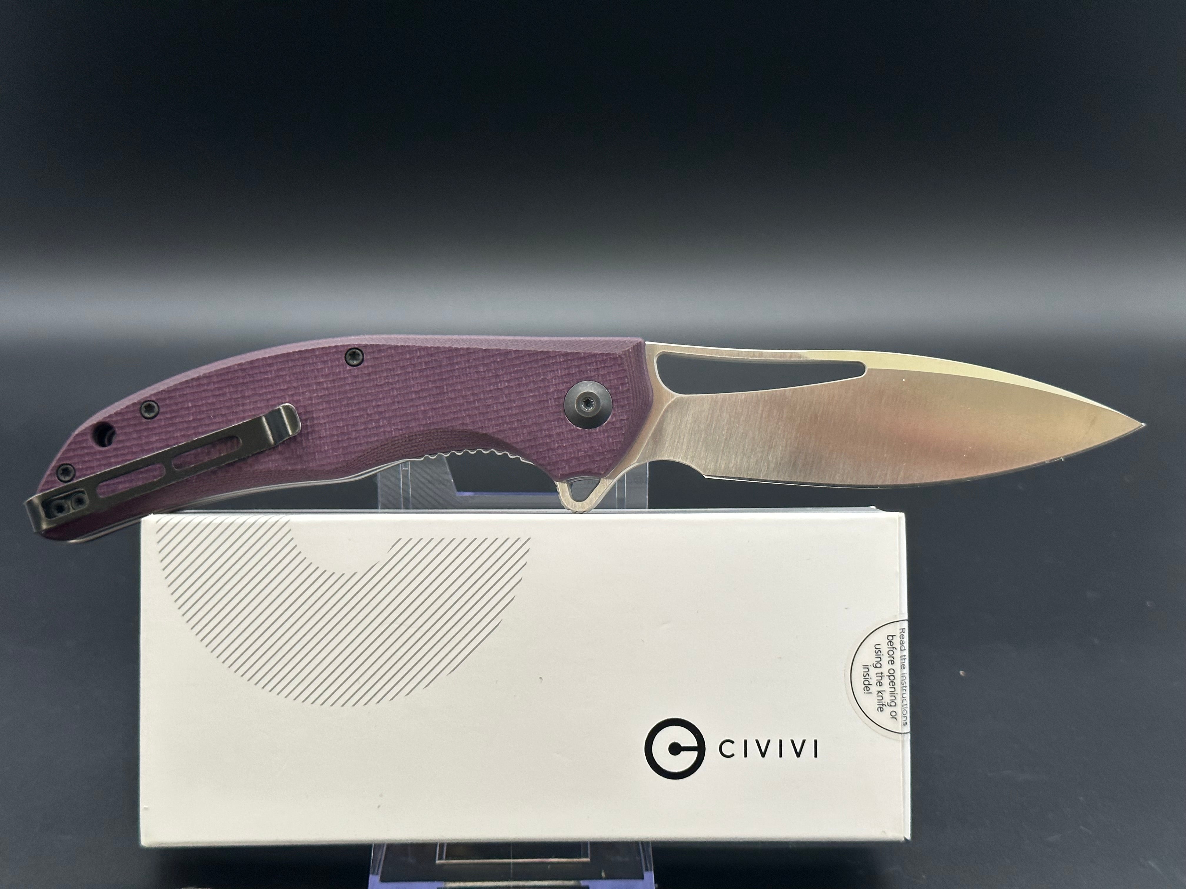 Civivi Vexer dyed purple G10