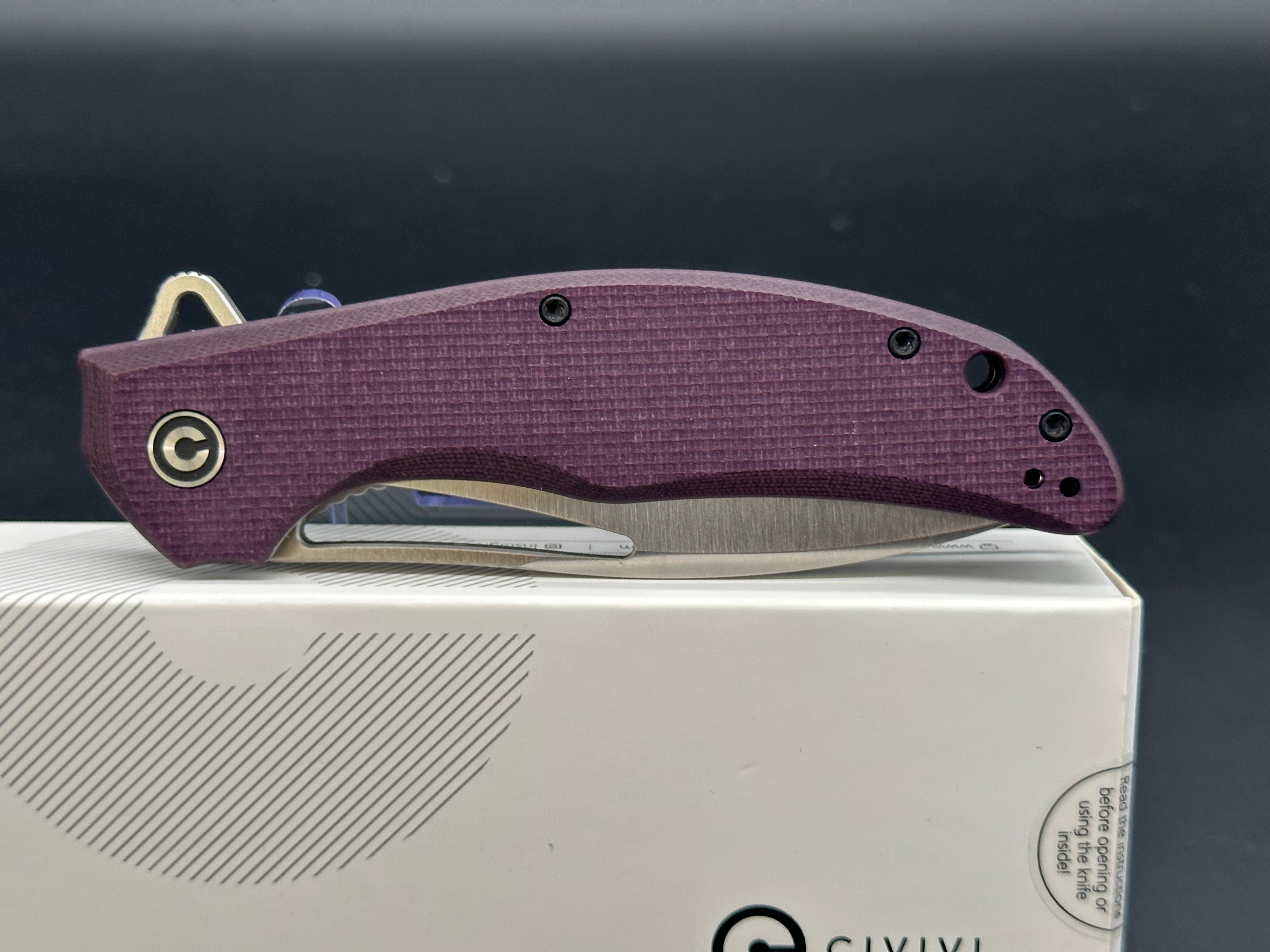 Civivi Vexer dyed purple G10