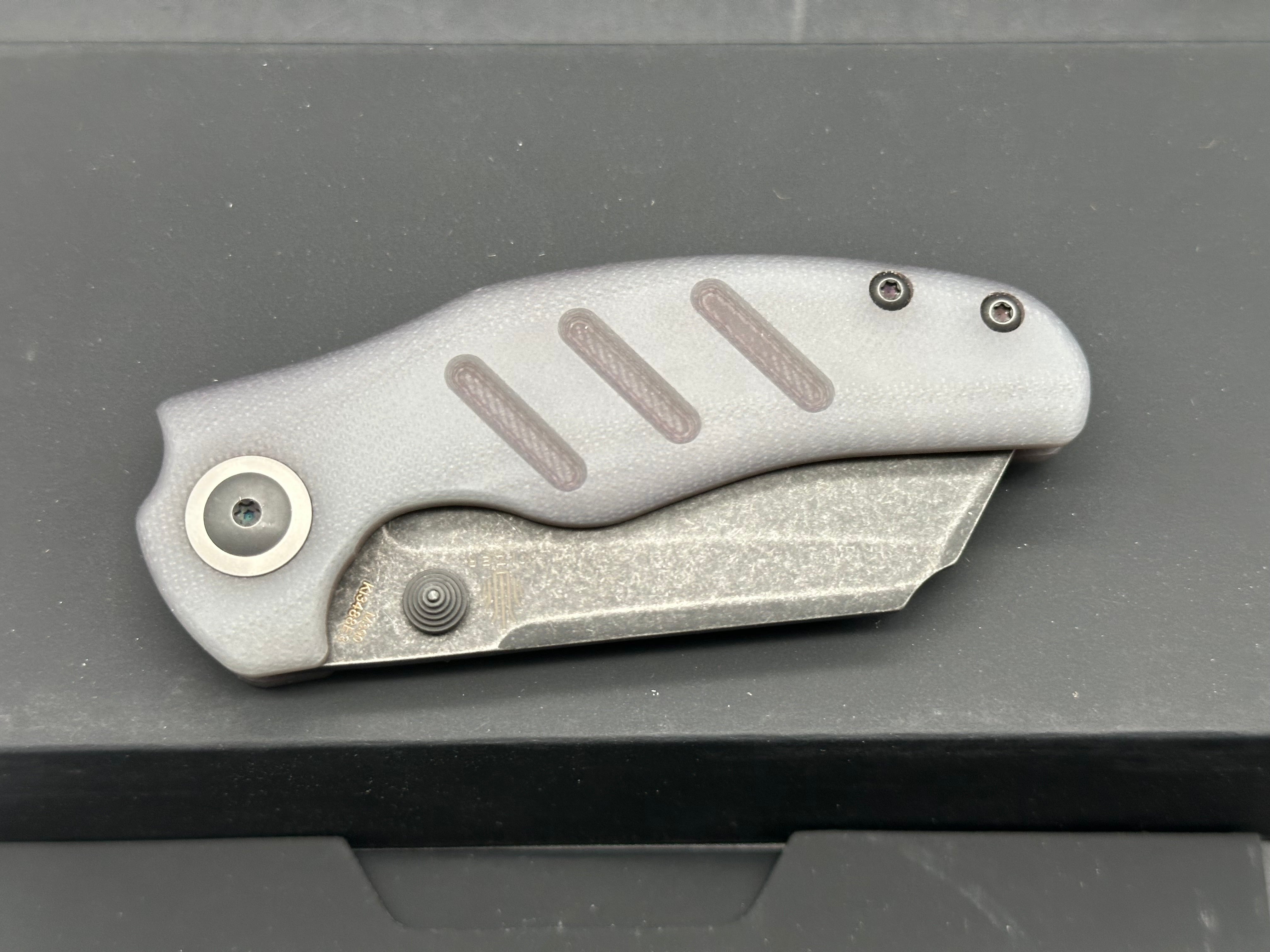 Kizer Mini Sheepdog Way of Knife & EDC Gearhouse Exclusive (Ki3488E3), Blackwashed M390 Blade