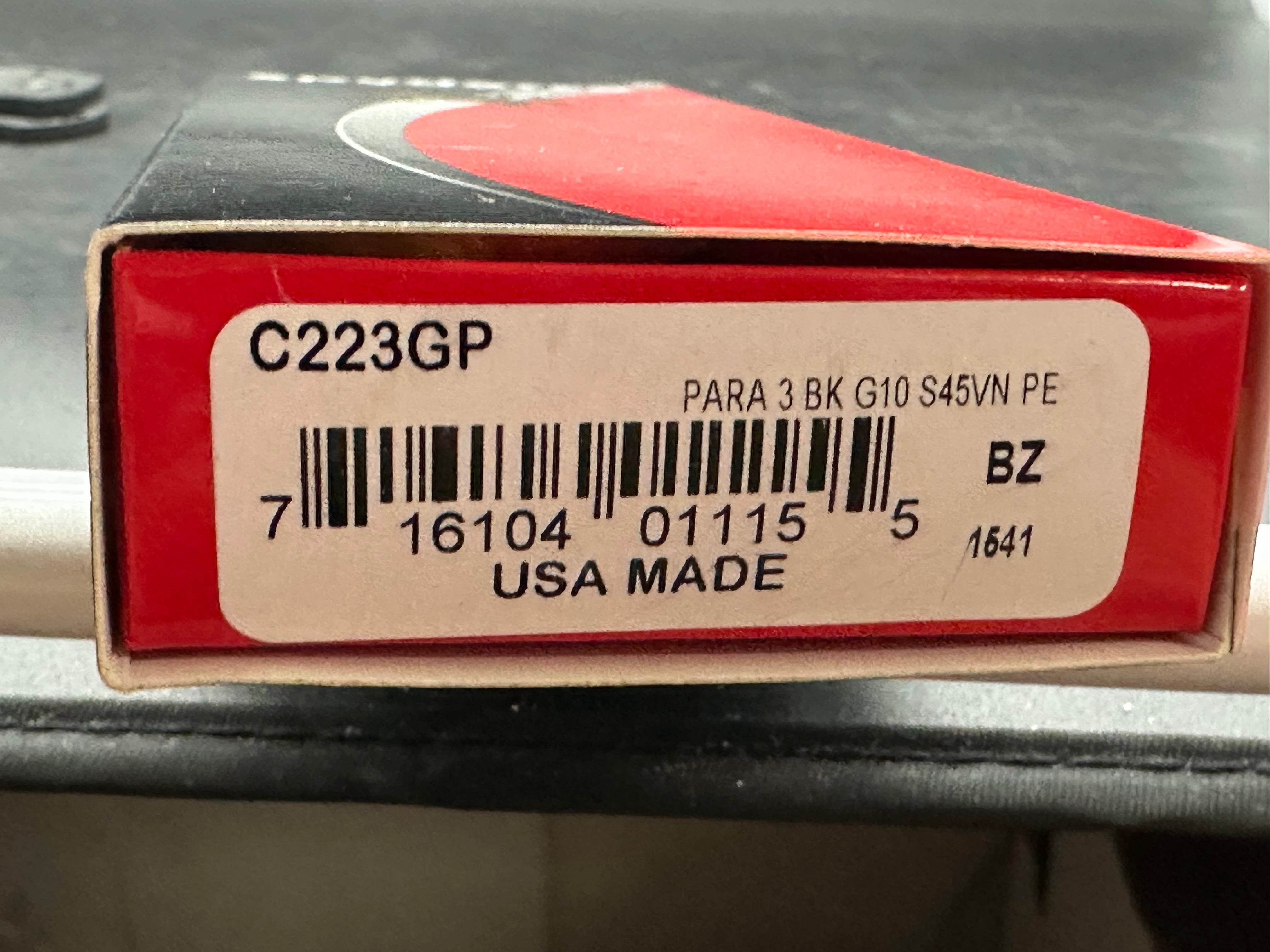 Spyderco Para 3, 2.93" CPM S45VN Stonewash Blade with Ripp's Garage Tech Milled Fluted Natural G10 Scales