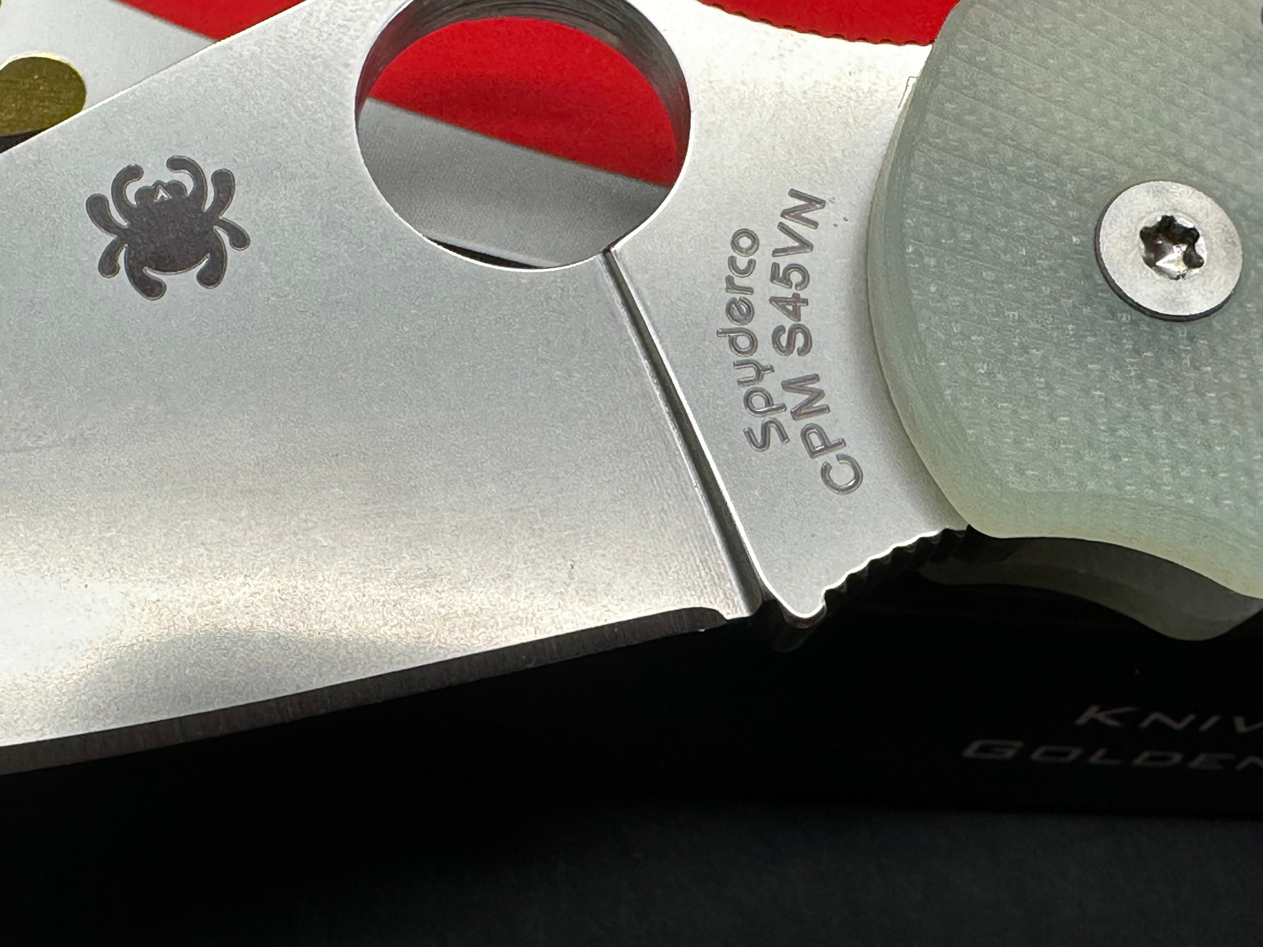 Spyderco Para 3, 2.93" CPM S45VN Stonewash Blade with Ripp's Garage Tech Milled Fluted Natural G10 Scales
