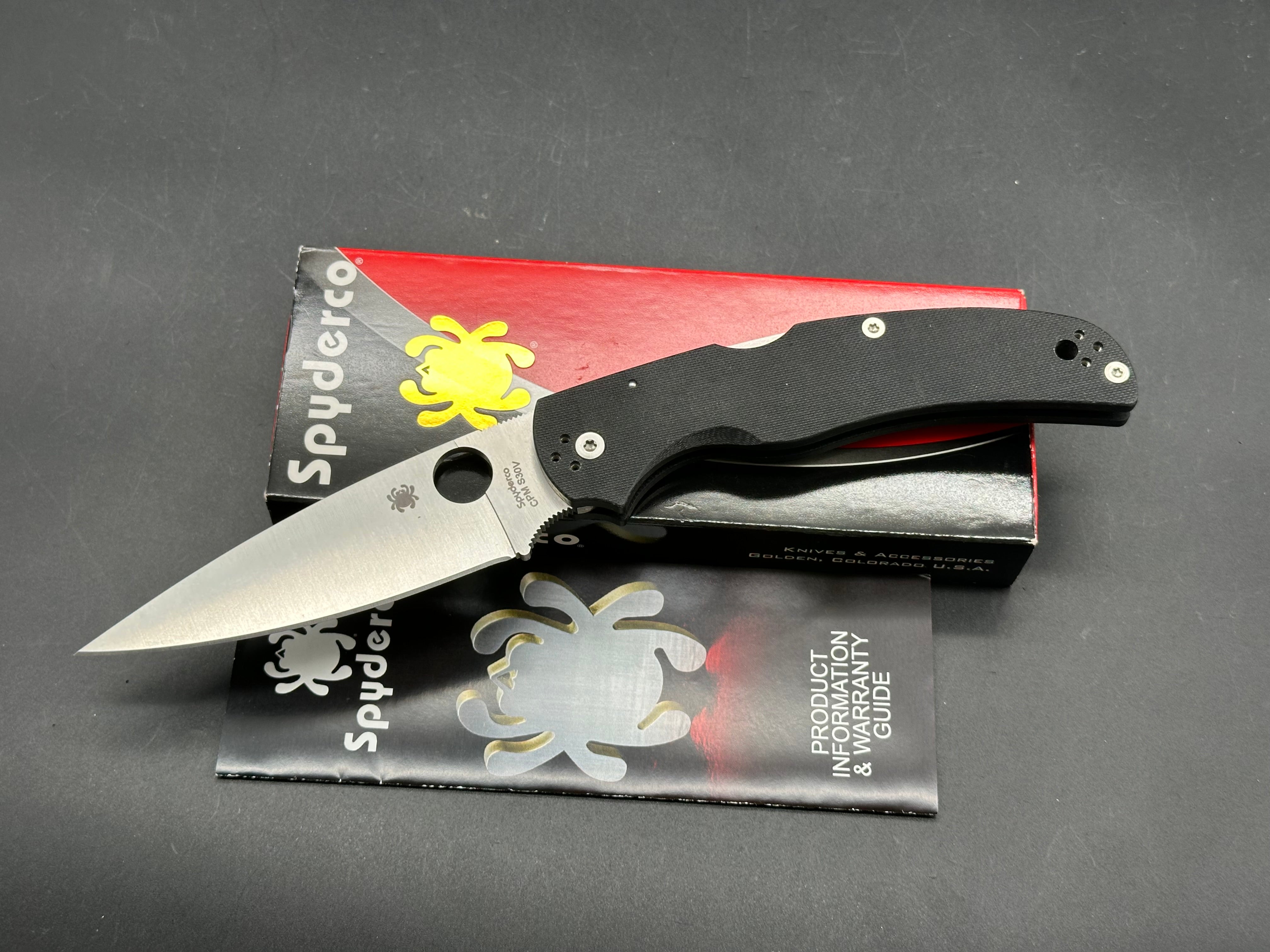 Spyderco Native Chief black G10 handle