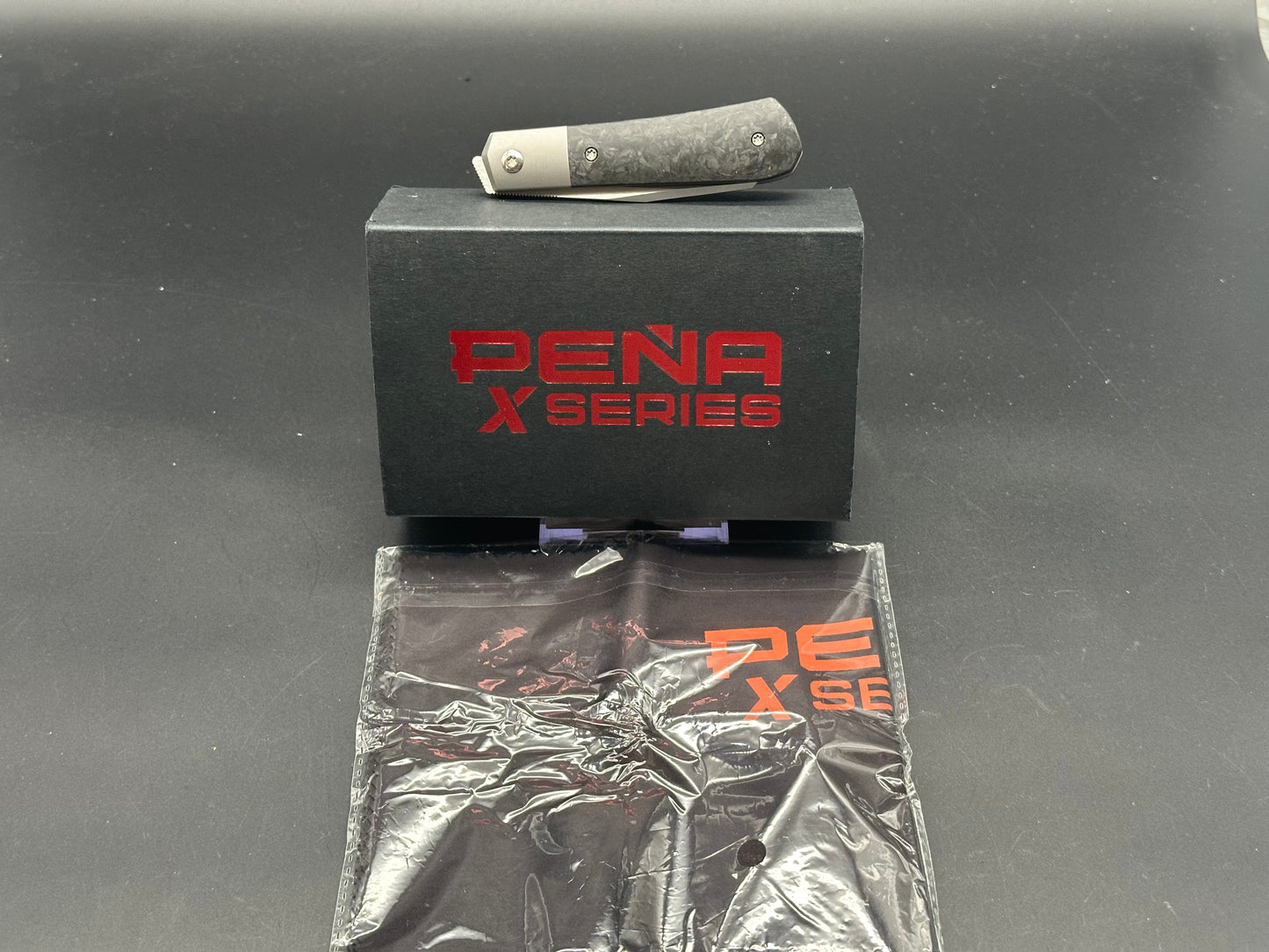 Pena Knives X-Series Raptor Front Flipper Knife Carbon Fiber