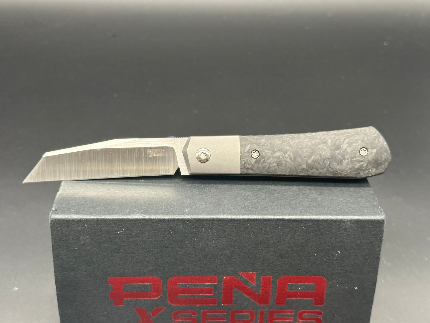 Pena Knives X-Series Raptor Front Flipper Knife Carbon Fiber