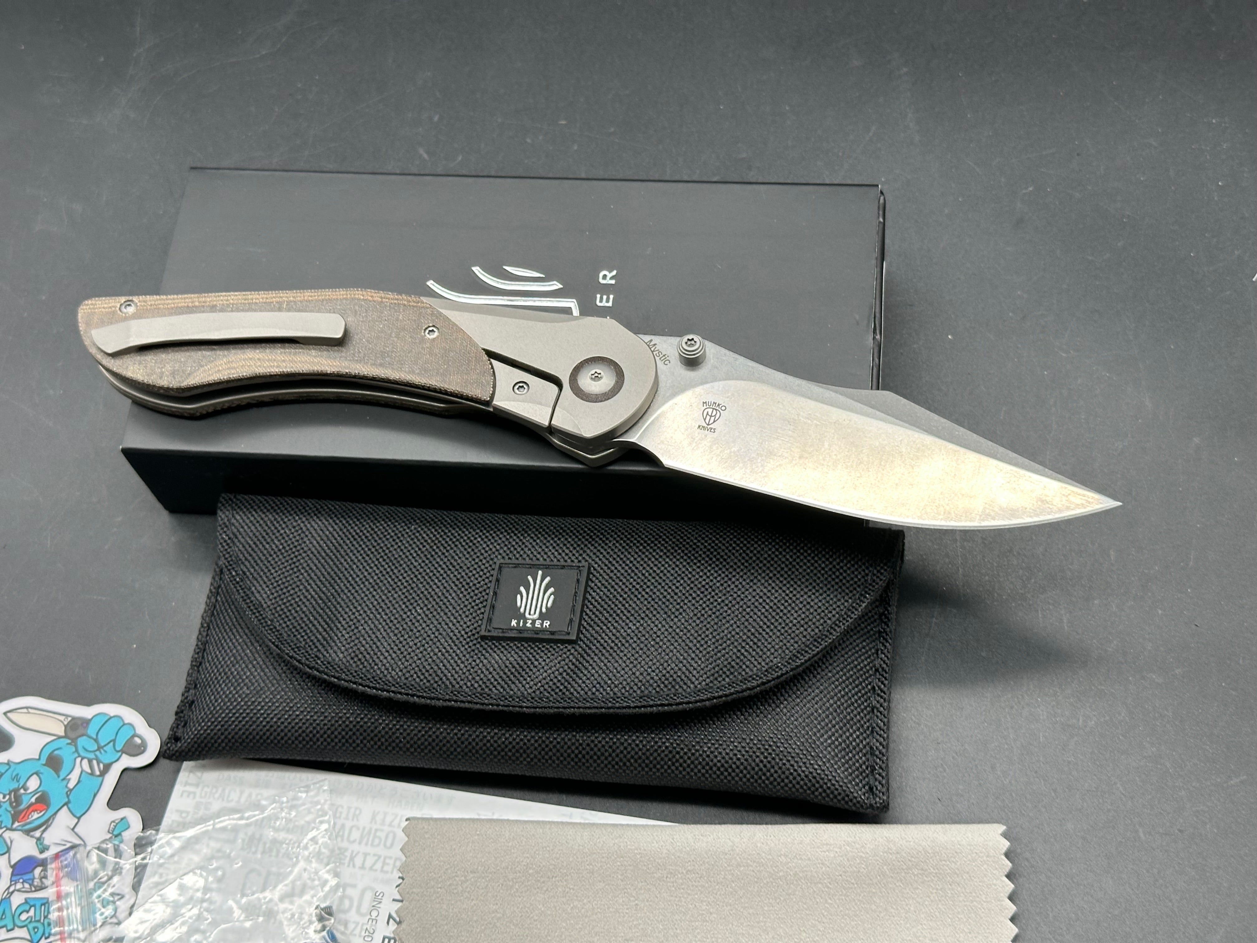 Kizer Munko Mystic (Full Size) CPM Rex 45 blade