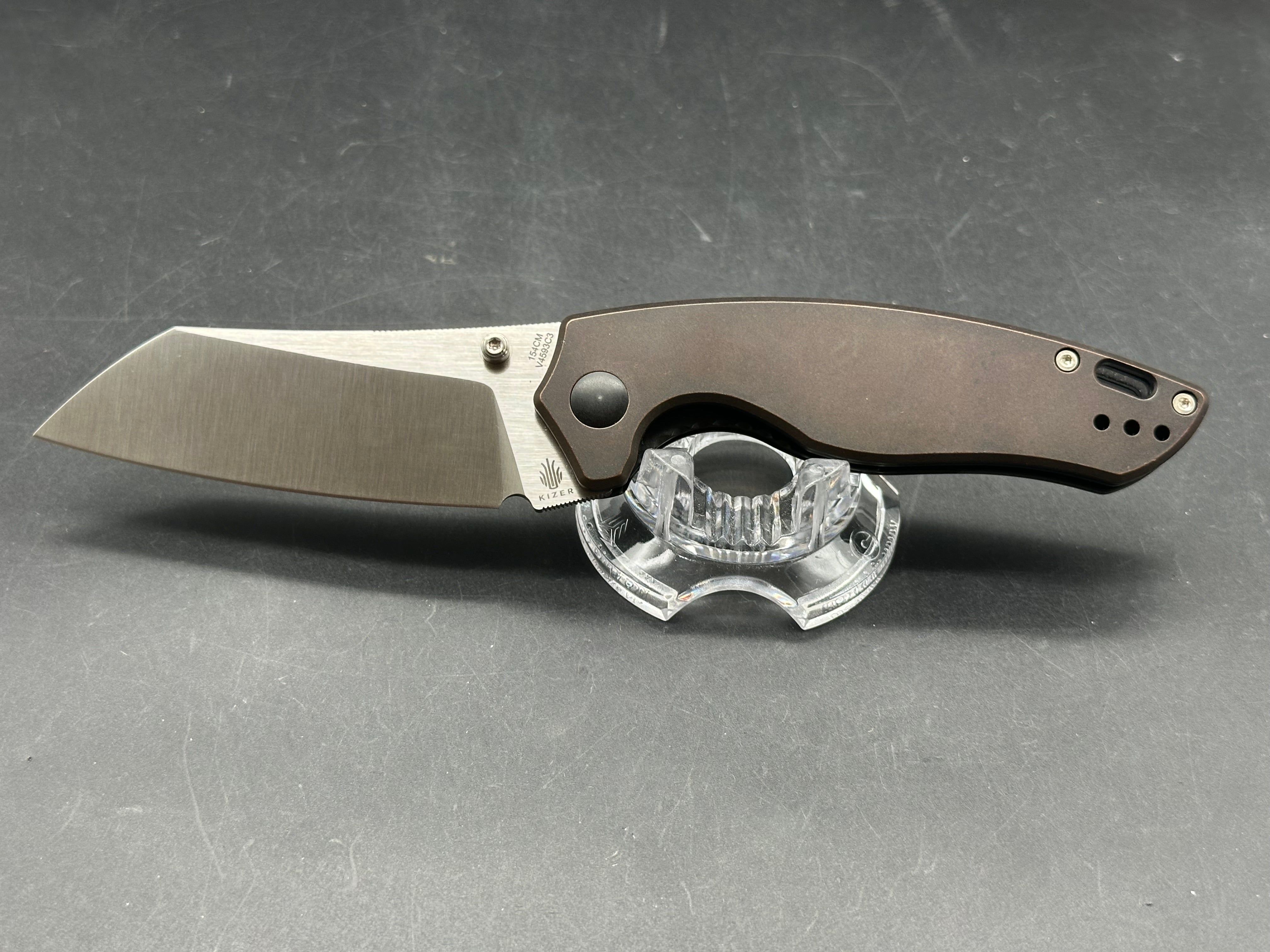 Kizer Azo Towser K Liner Lock Knife Copper (3.5" Satin)