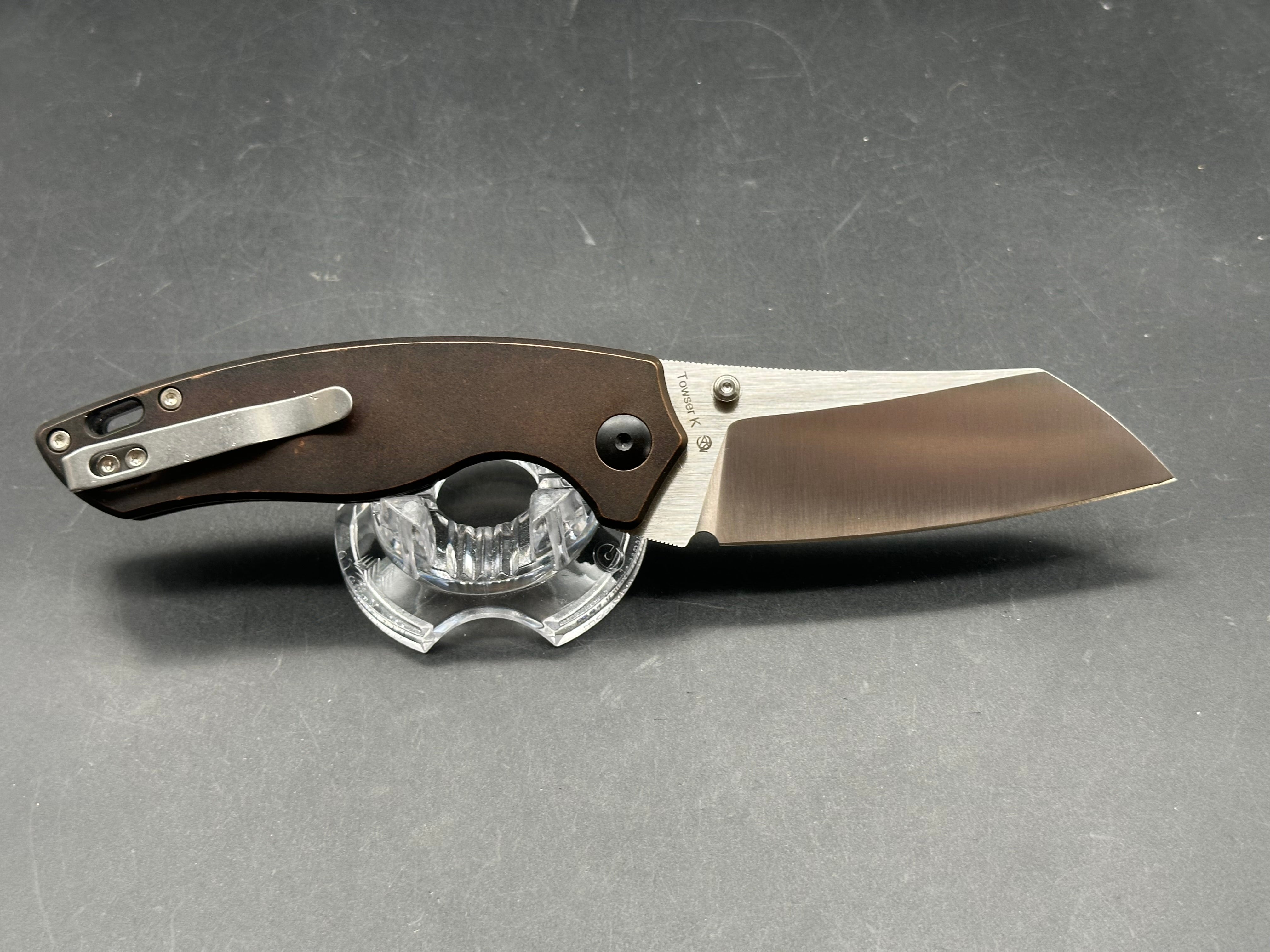 Kizer Azo Towser K Liner Lock Knife Copper (3.5" Satin)