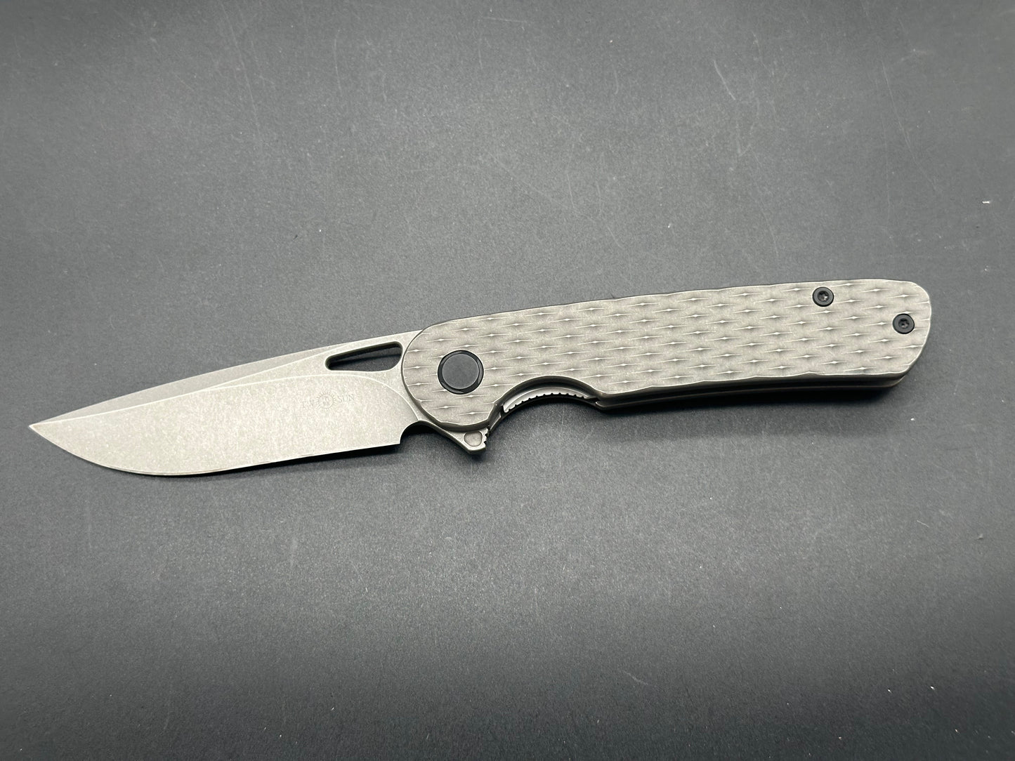 TwoSun TS328 Titanium handle w/M390 blade modded by knifemodders