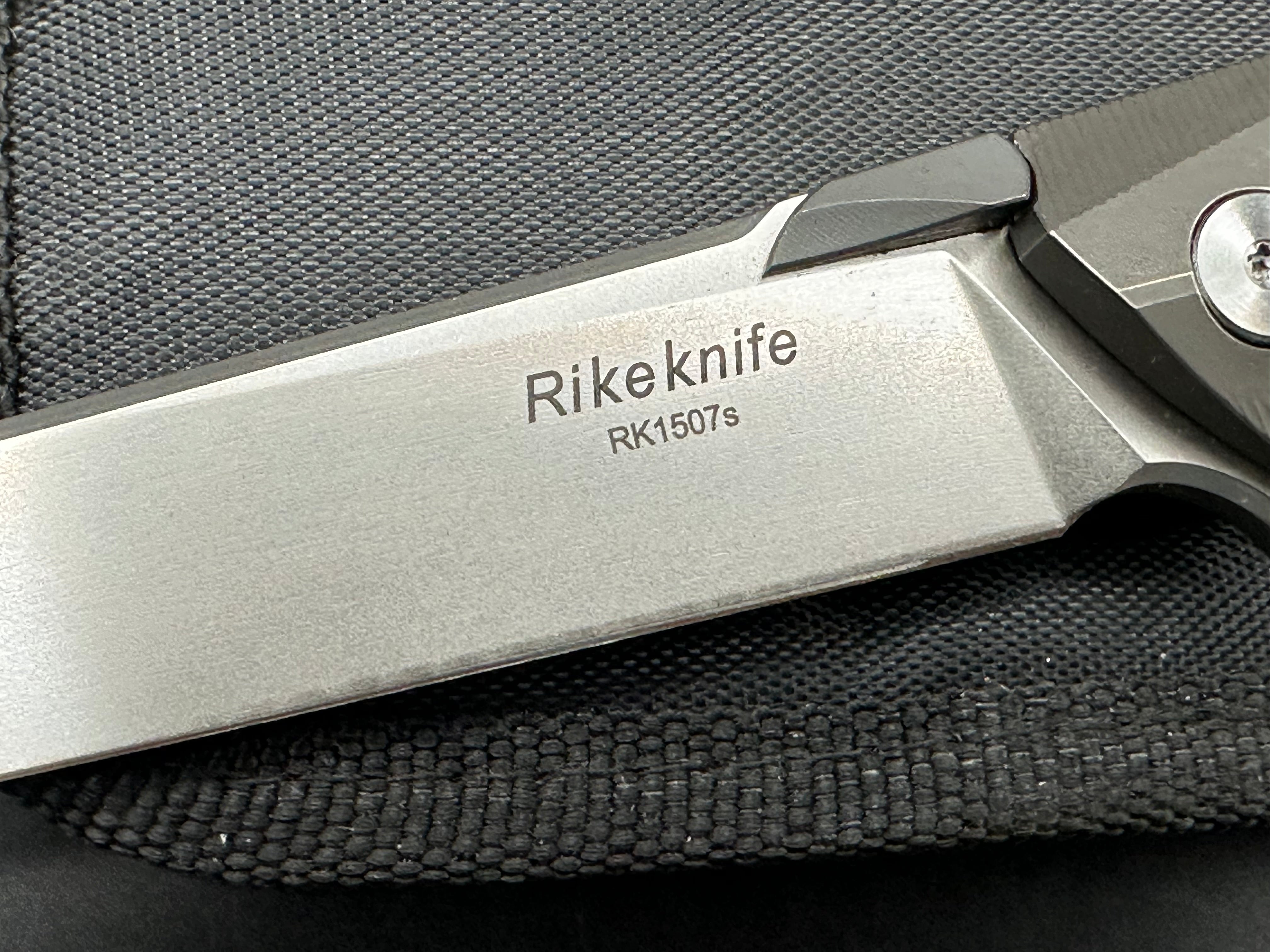 Rike 1507s 3.75 inch bead blasted CPM-S35VN blade