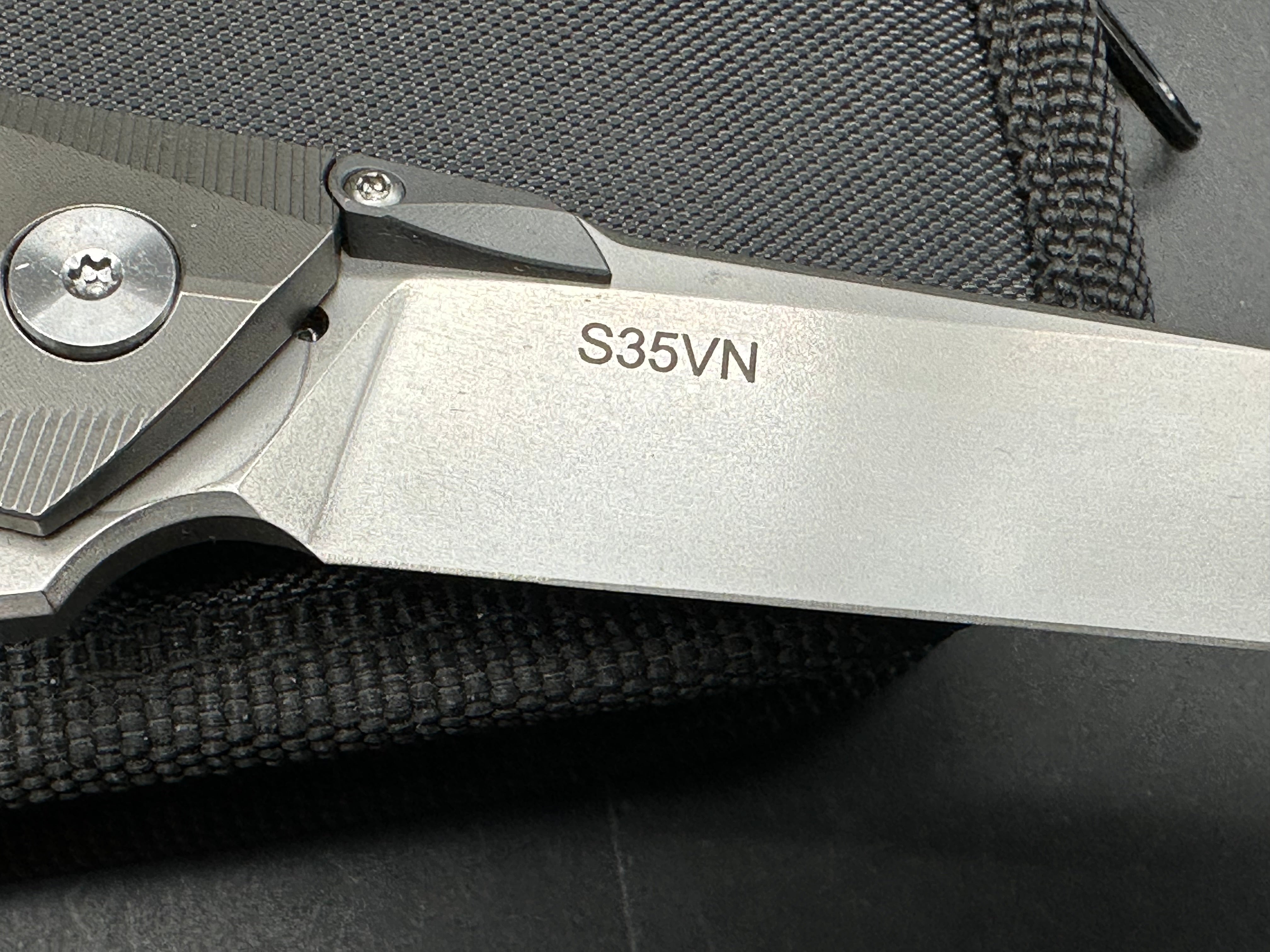 Rike 1507s 3.75 inch bead blasted CPM-S35VN blade