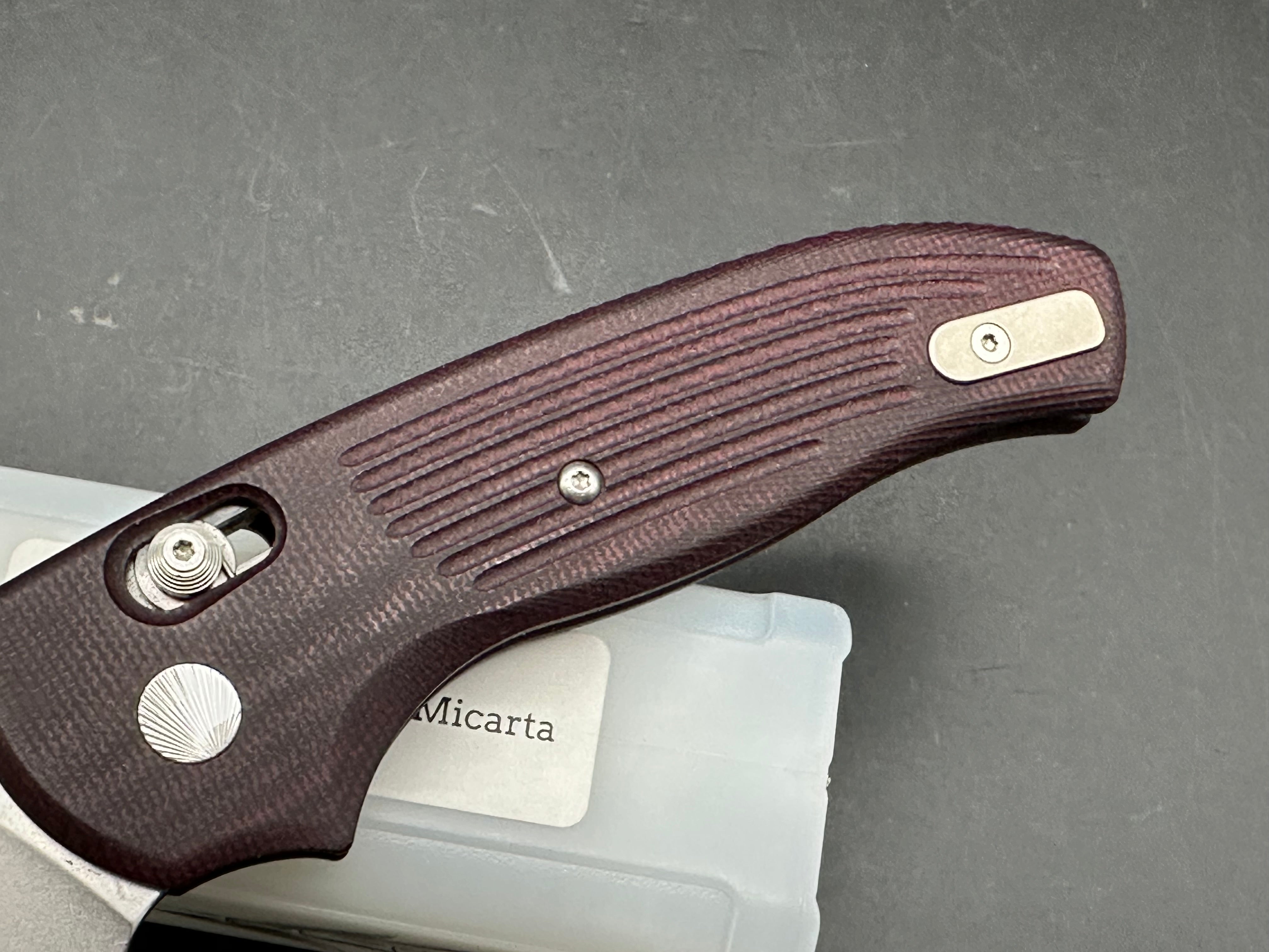 TRM Shadow 3D Concord Grape Micarta