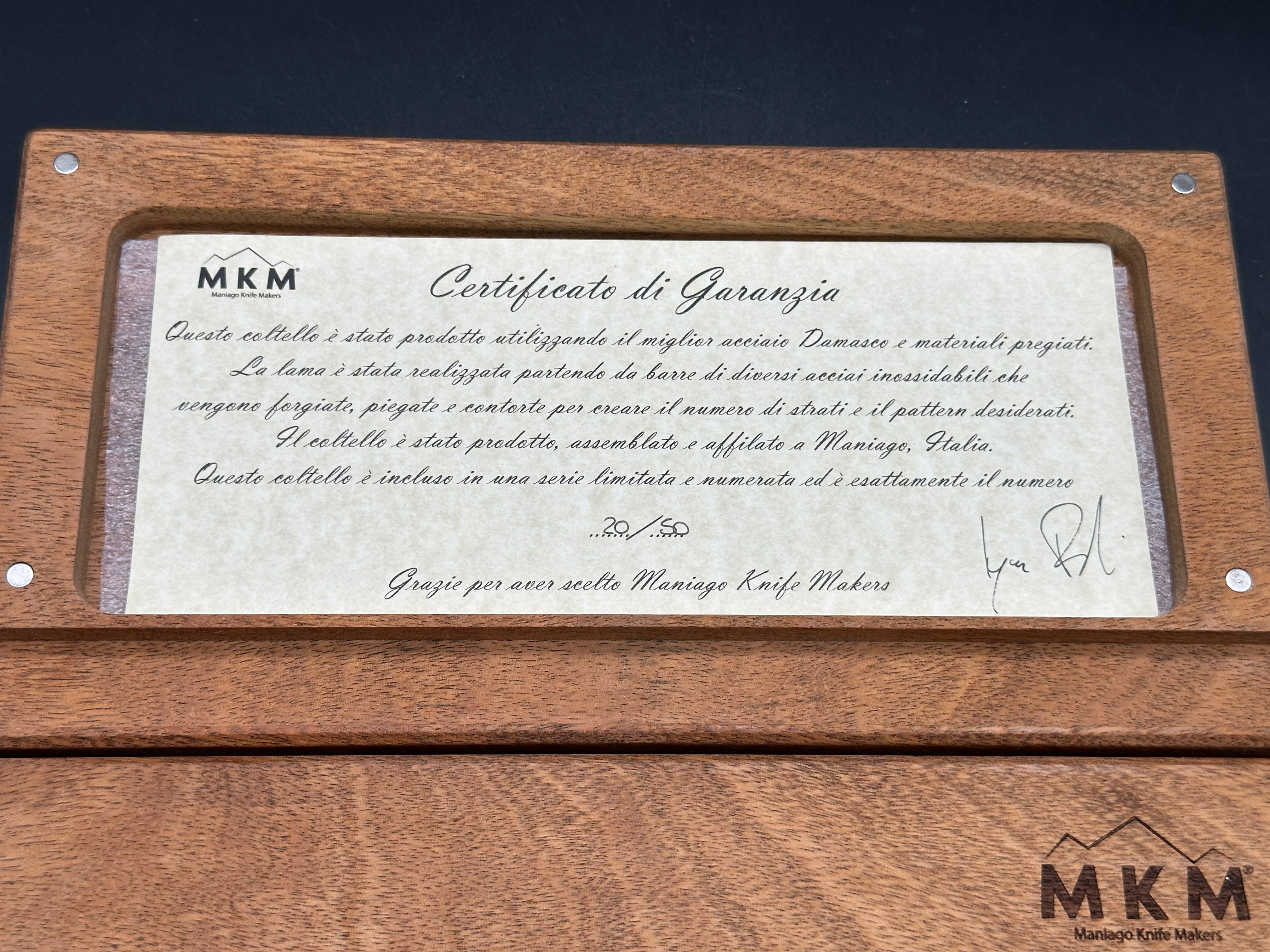 Maniago Knife Makers (MKM) Arvenis Limited Edition Designed by Lukas Burnley