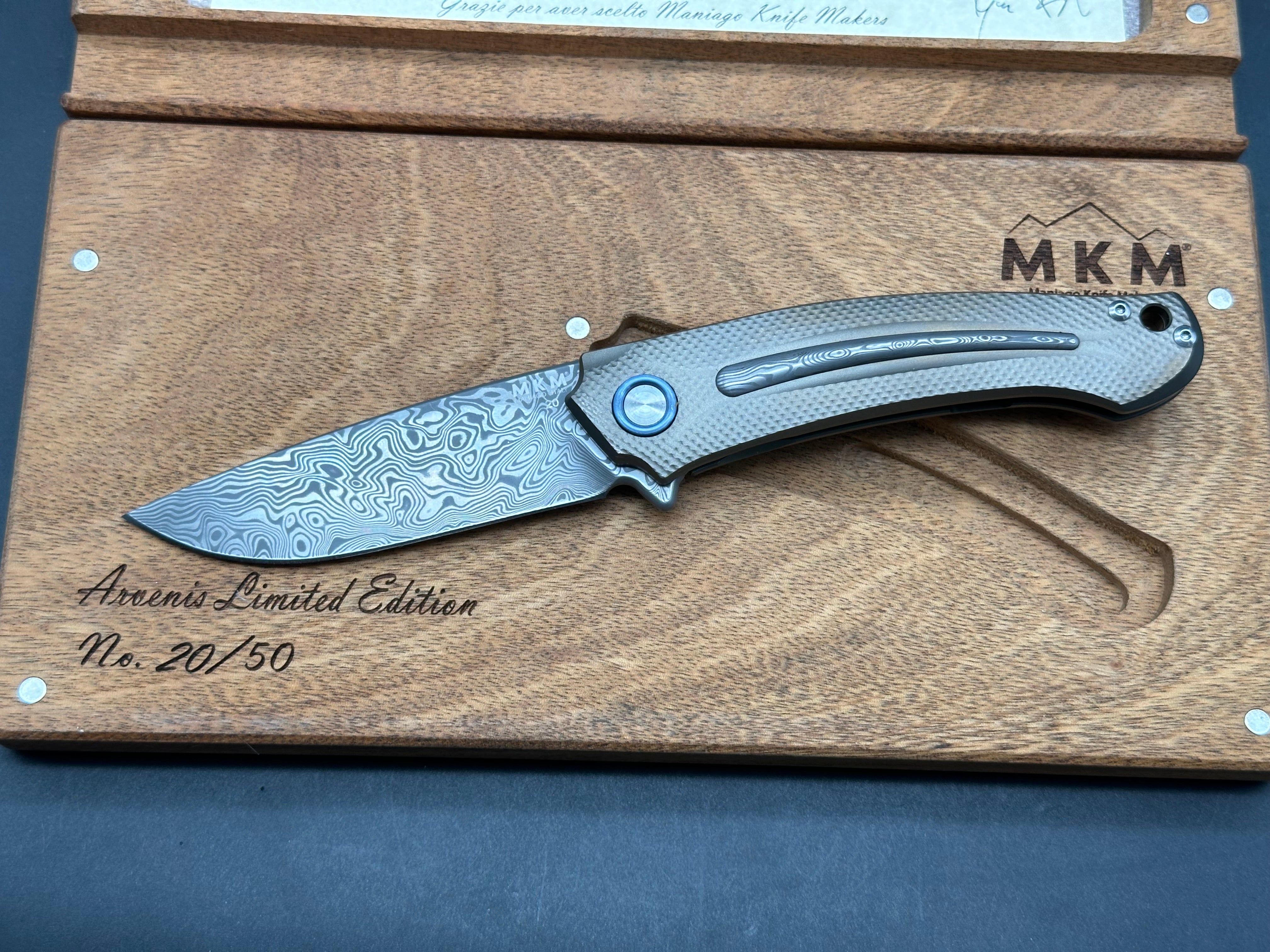 Maniago Knife Makers (MKM) Arvenis Limited Edition Designed by Lukas Burnley