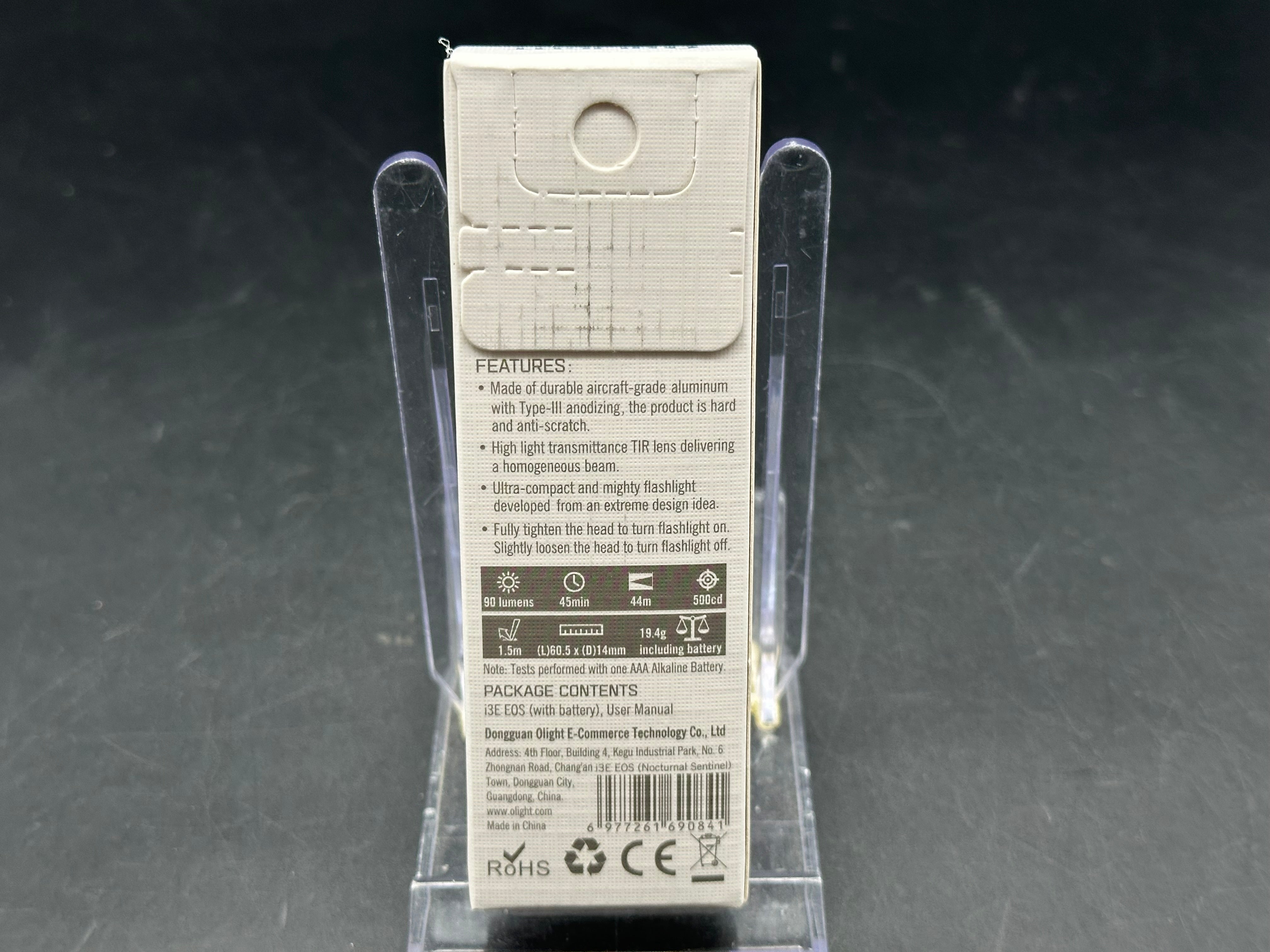 Olight I3E eos Purple Bats Halloween Edition